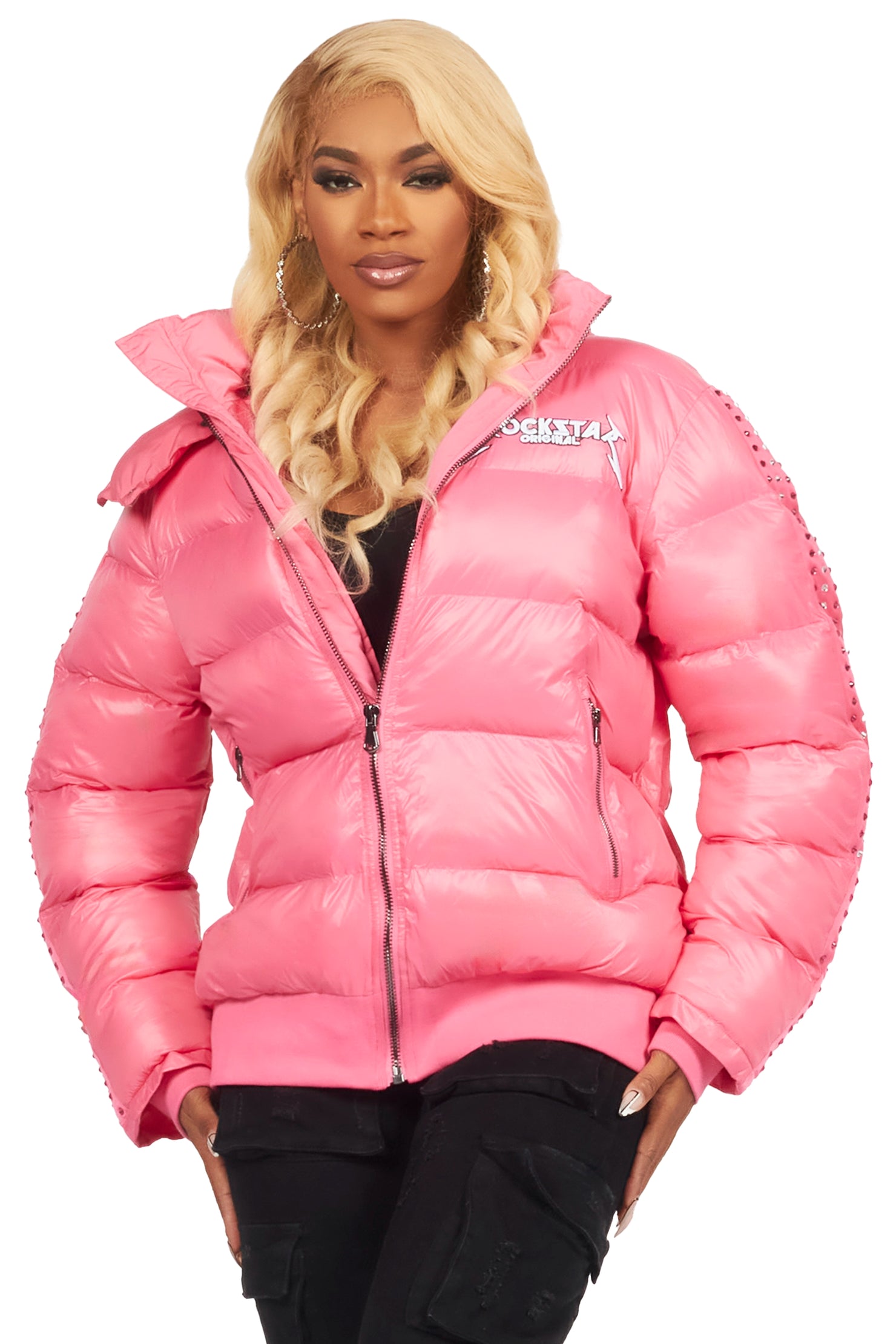 Banklee Pink Puffer Jacket