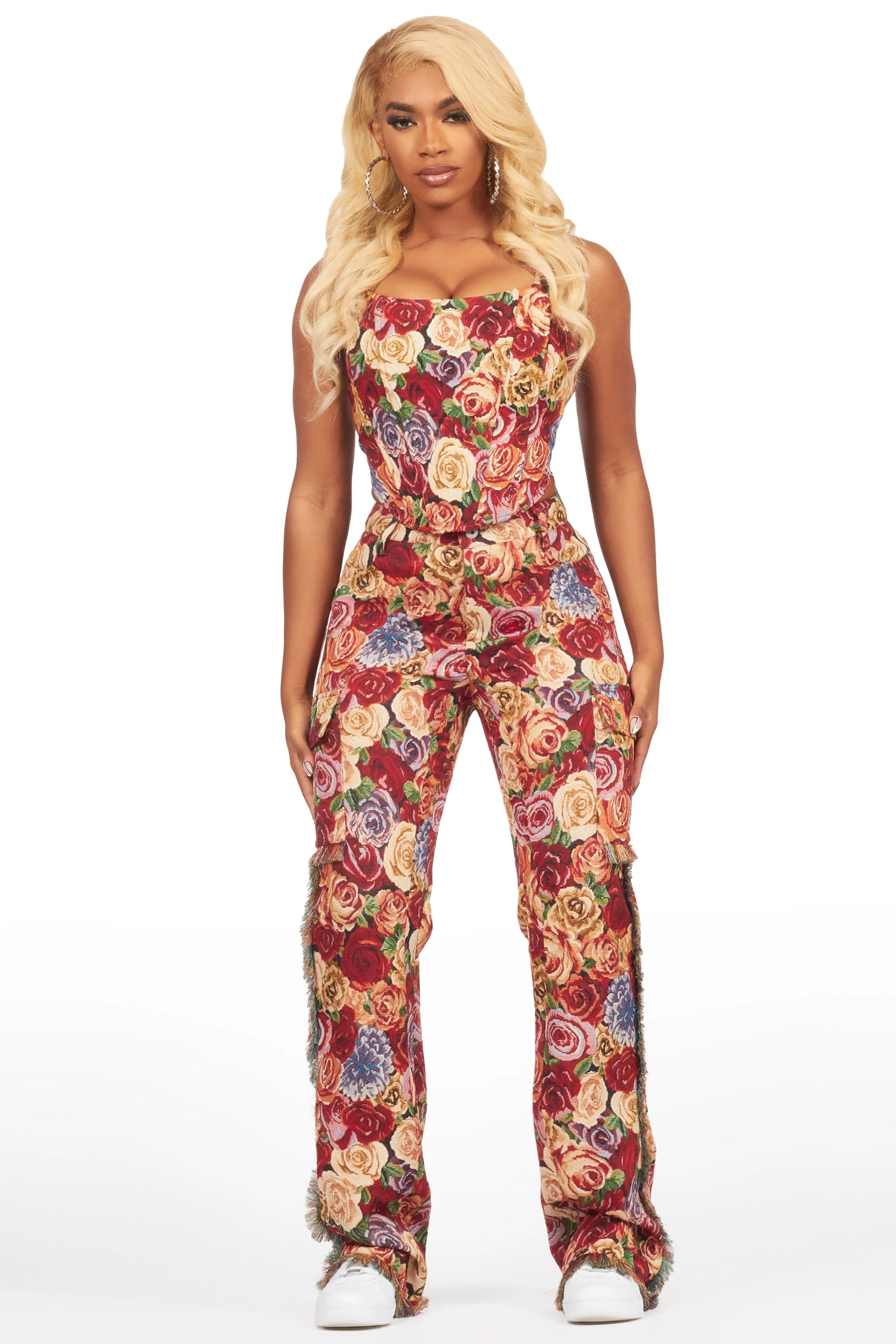 Darresha Red Tapestry Corset