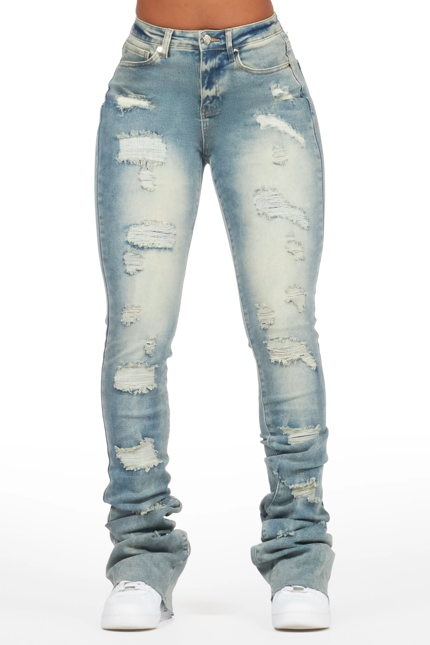 Remy Tinted Dark Wash Super Stacked Jean