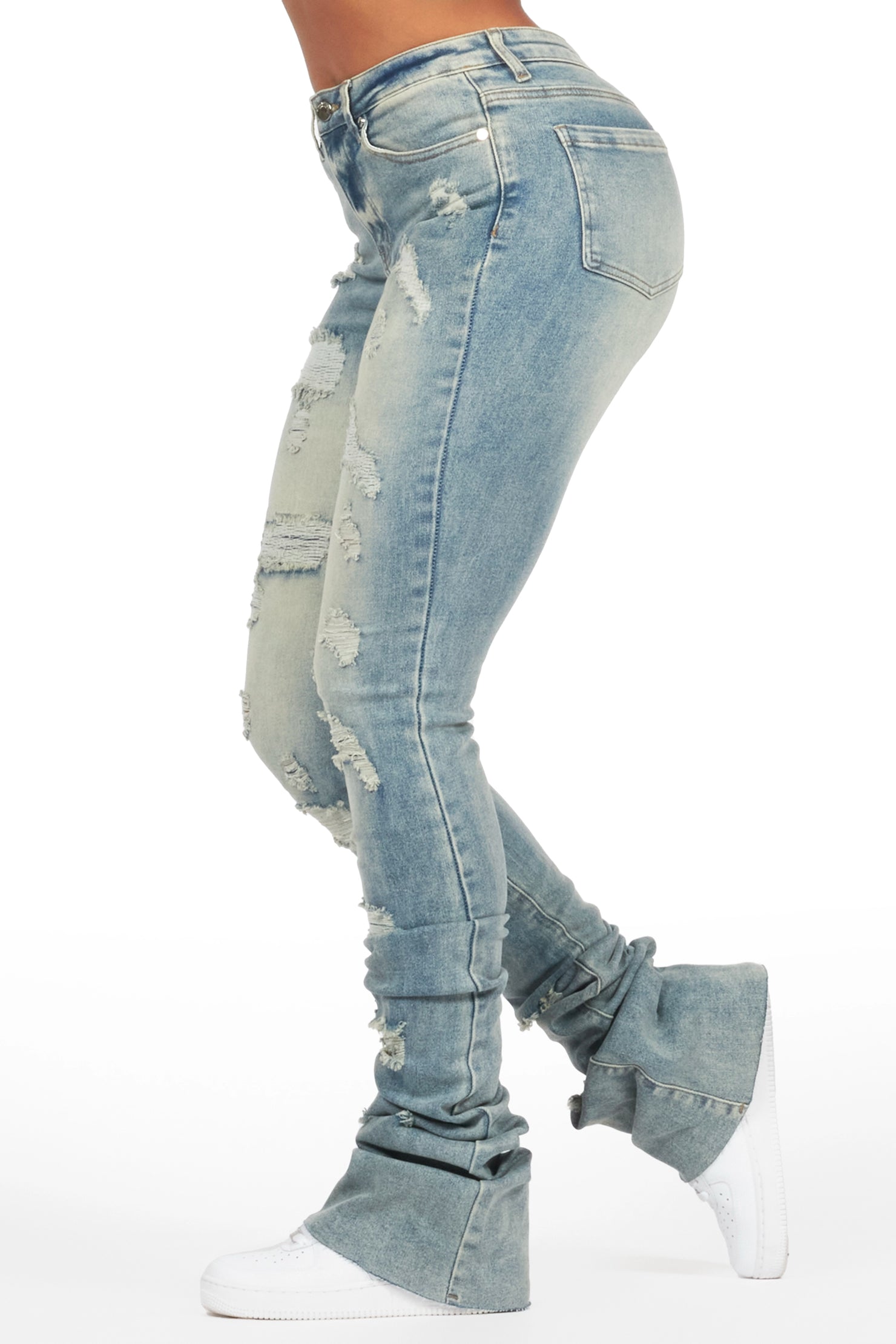 Remy Tinted Dark Wash Super Stacked Jean