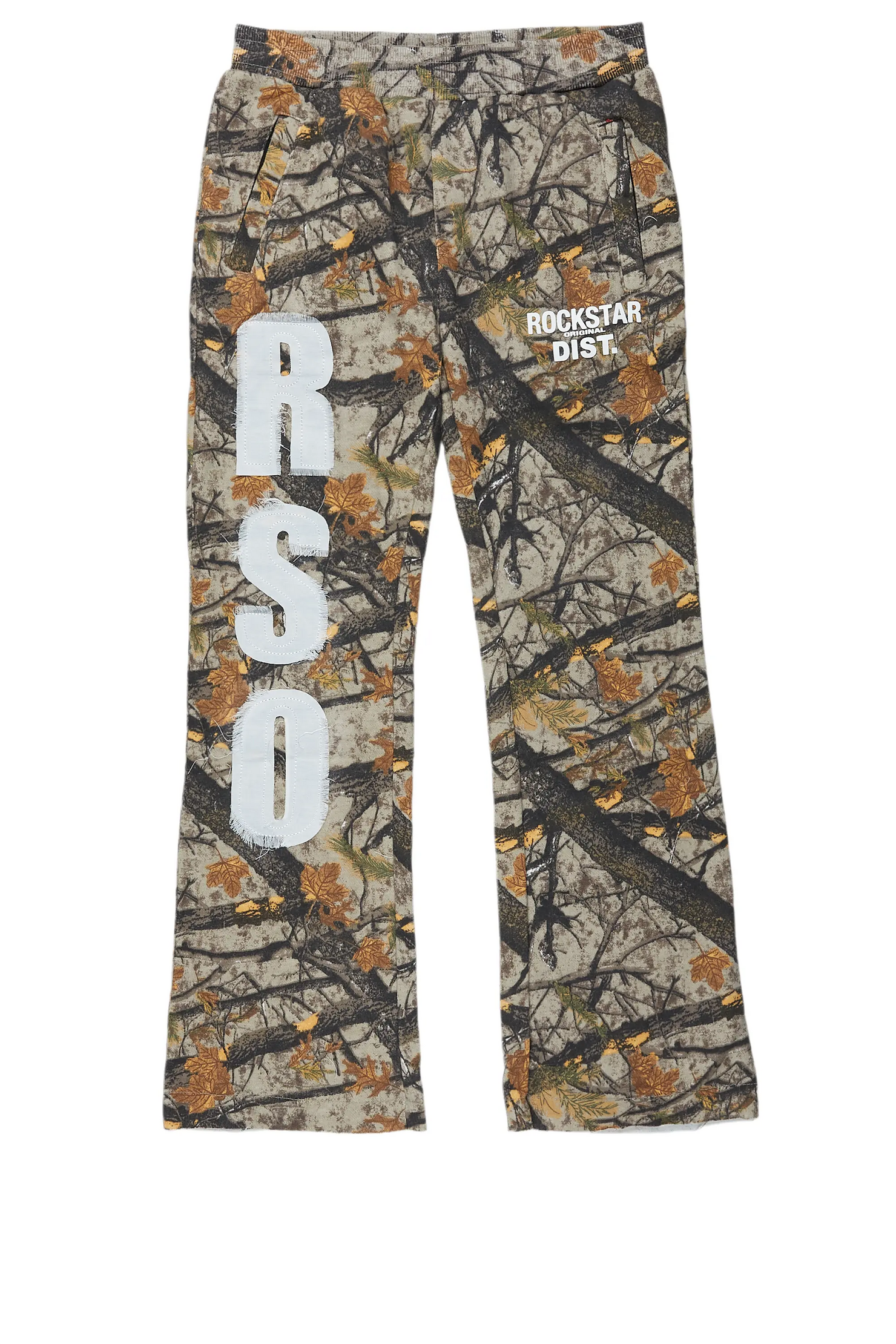 Boys Bansi Tree Camo Stacked Trackpant