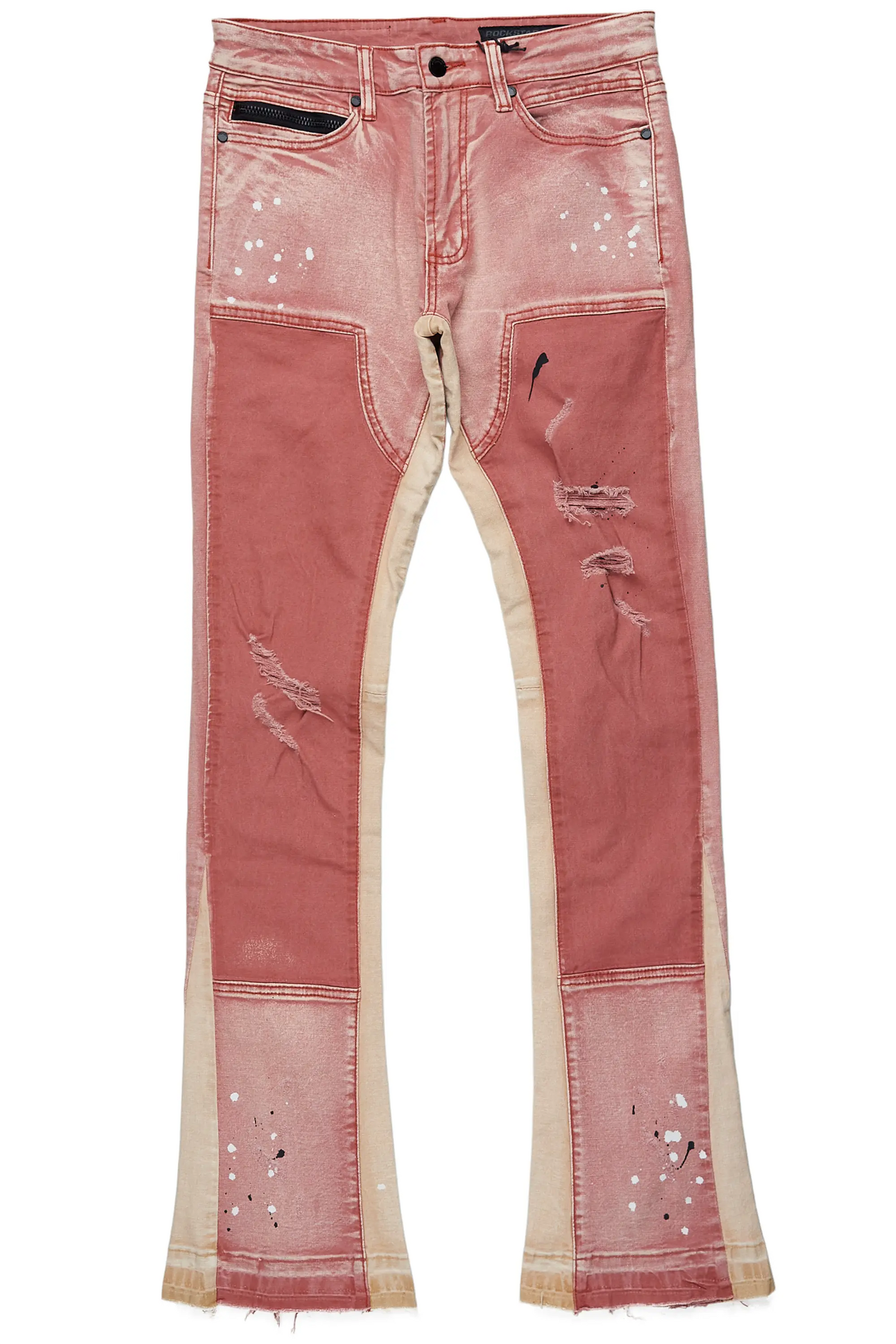 Quetzel Vintage Red Stacked Flare Jean