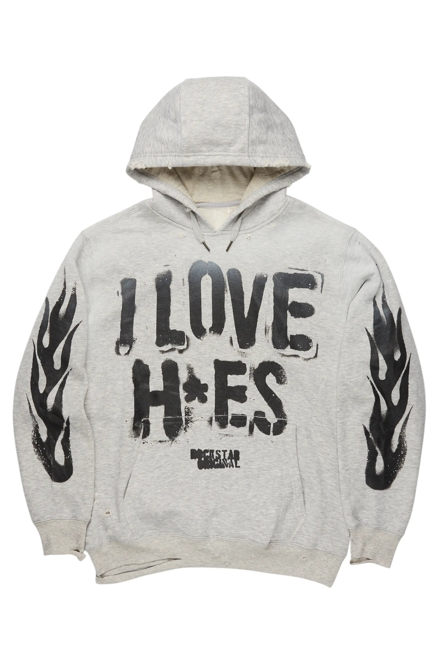 Banyan Heather Grey Graphic Hoodie