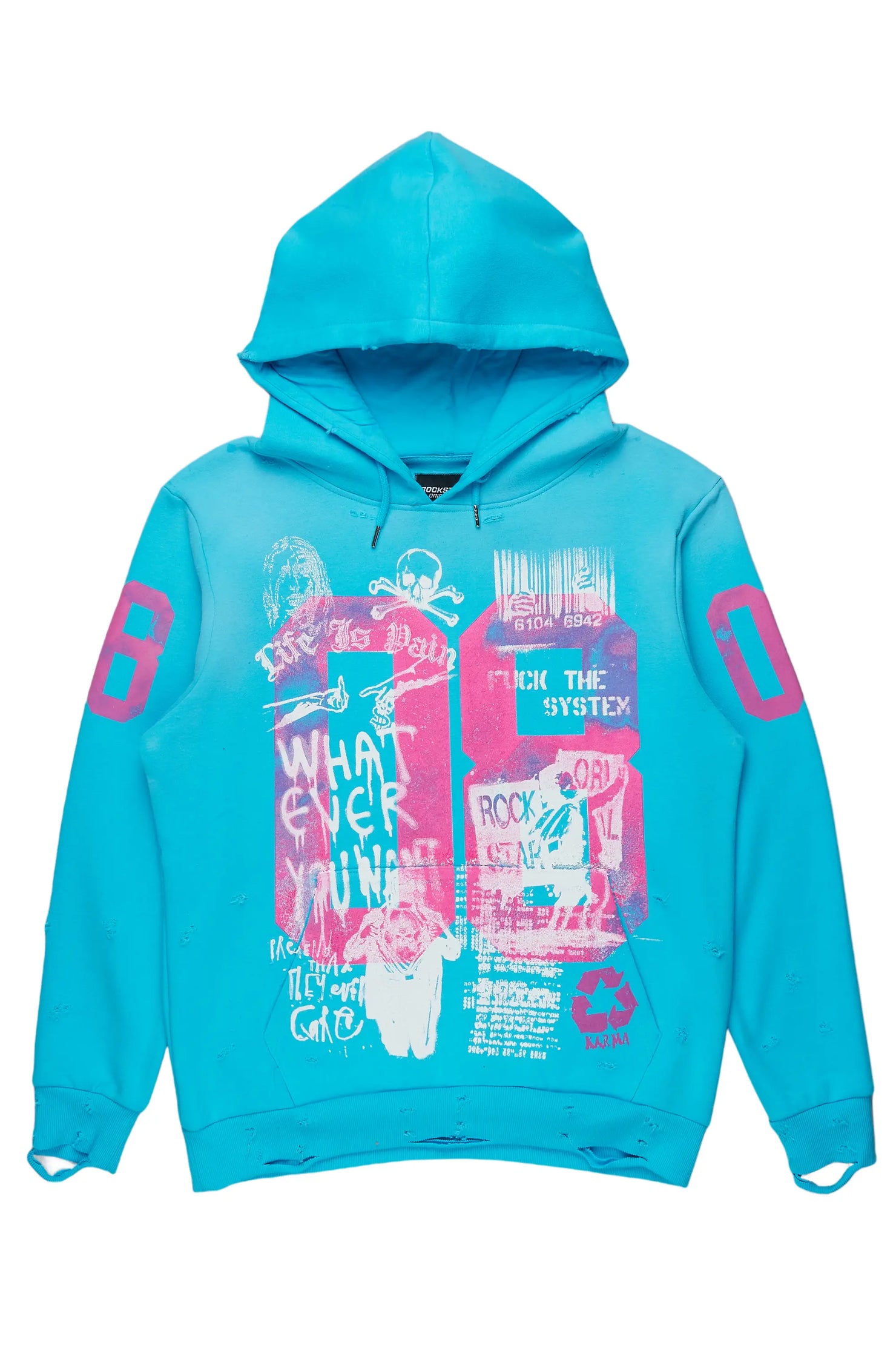 Grill Blue Graphic Hoodie