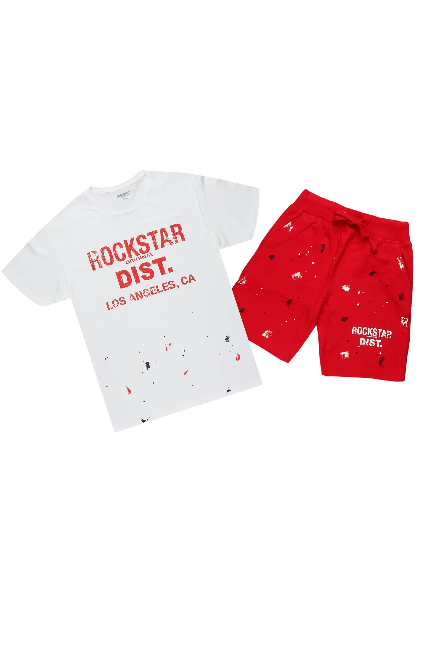 Scottie White/Red Short Set