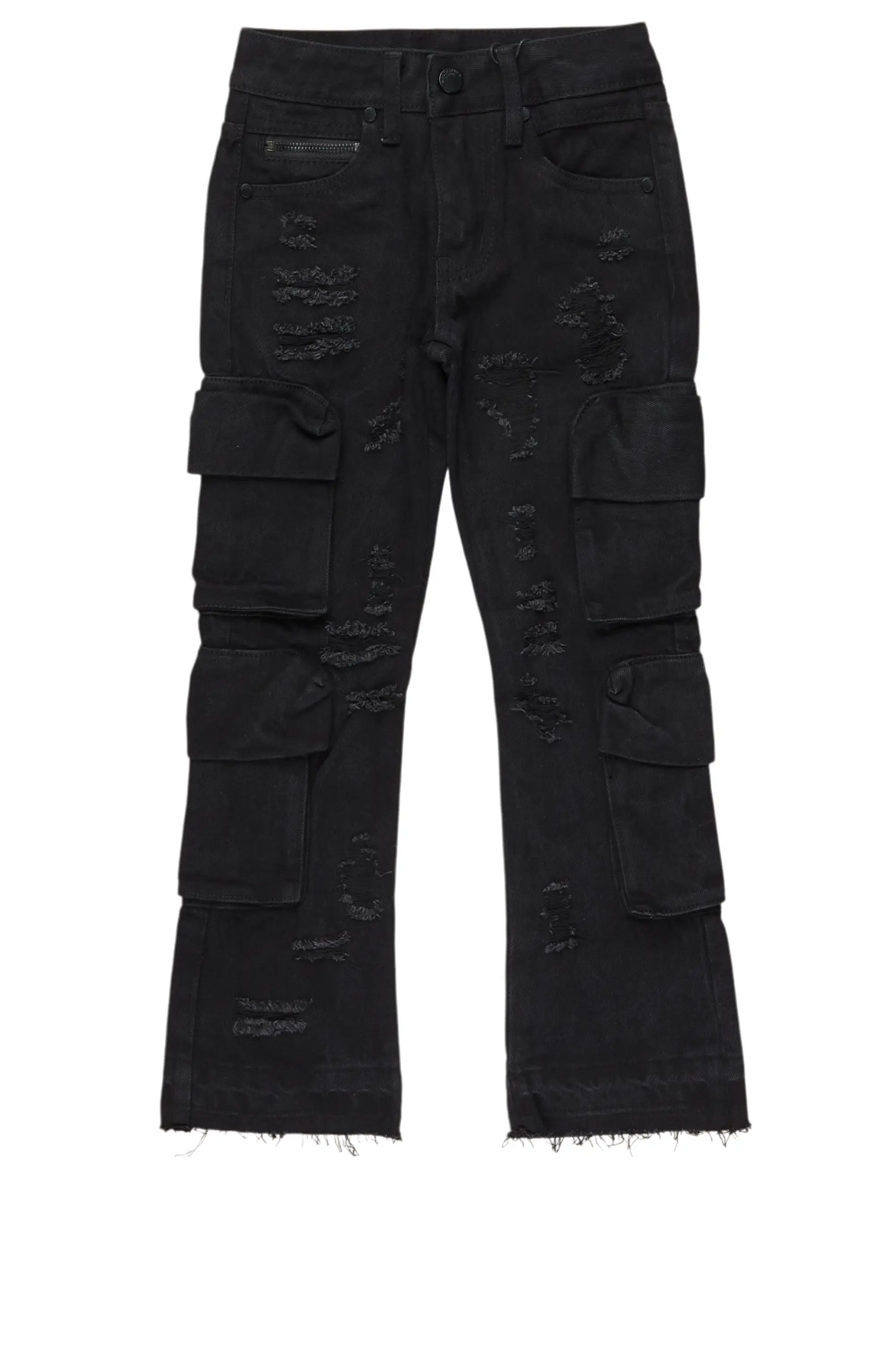 Boys Peppe Black Baggy Fit Jean