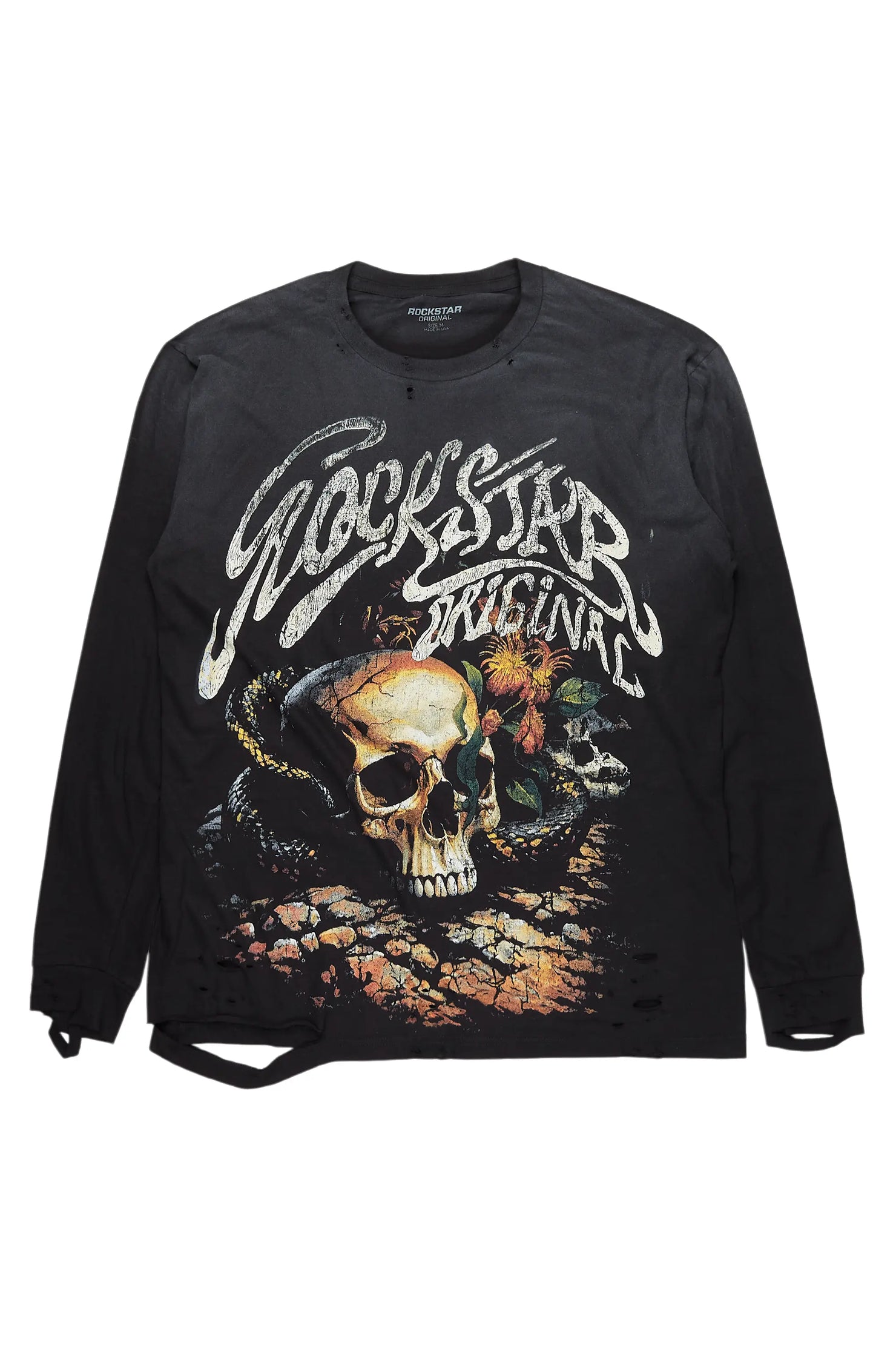 Anby Black Long Sleeve Graphic T-Shirt