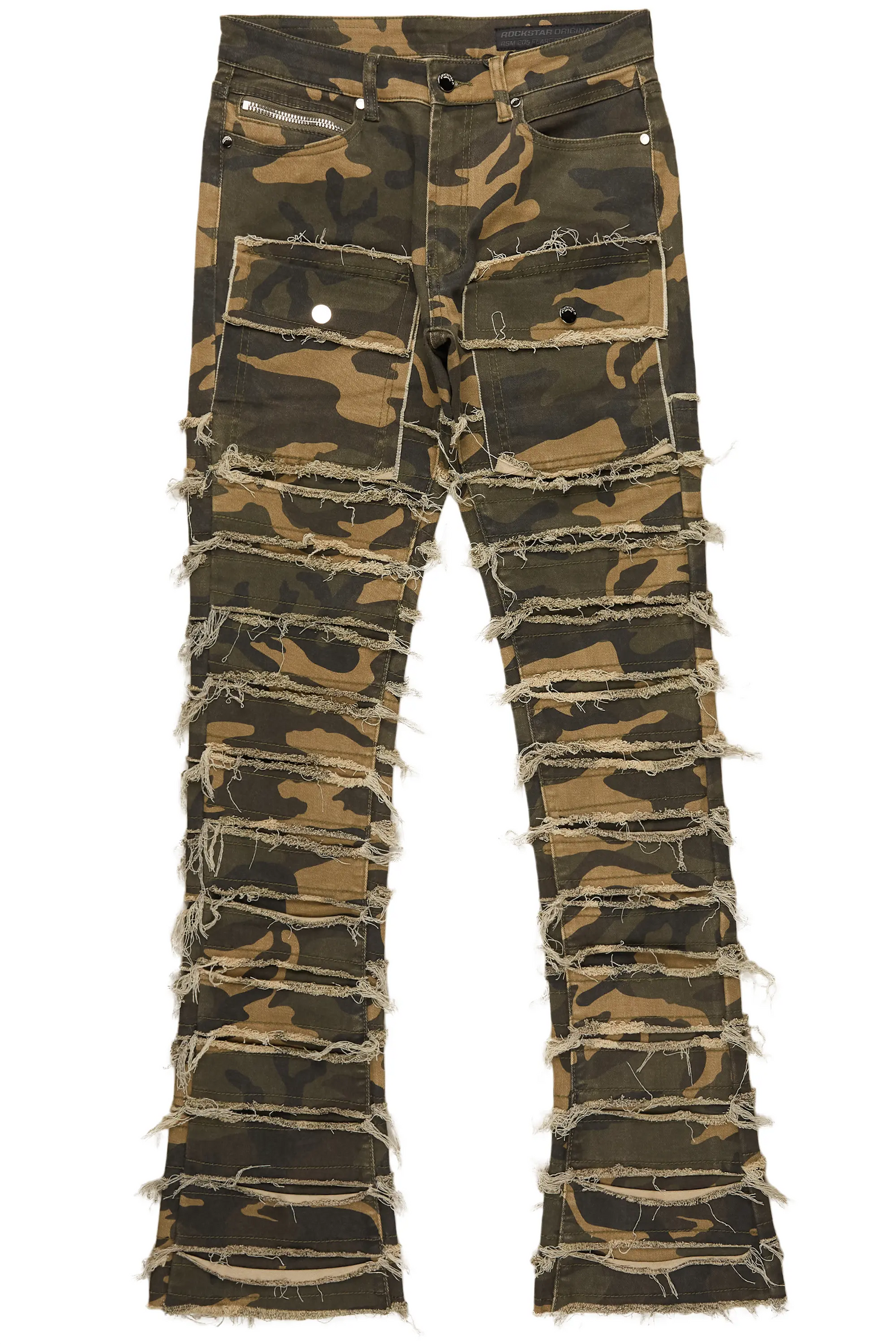 Kinby Camo Stacked Flare Jean