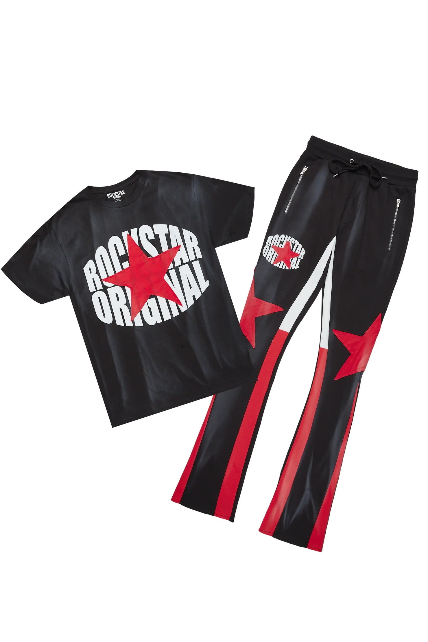 Sarge Black/Red T-Shirt/Stacked Flare Track Set