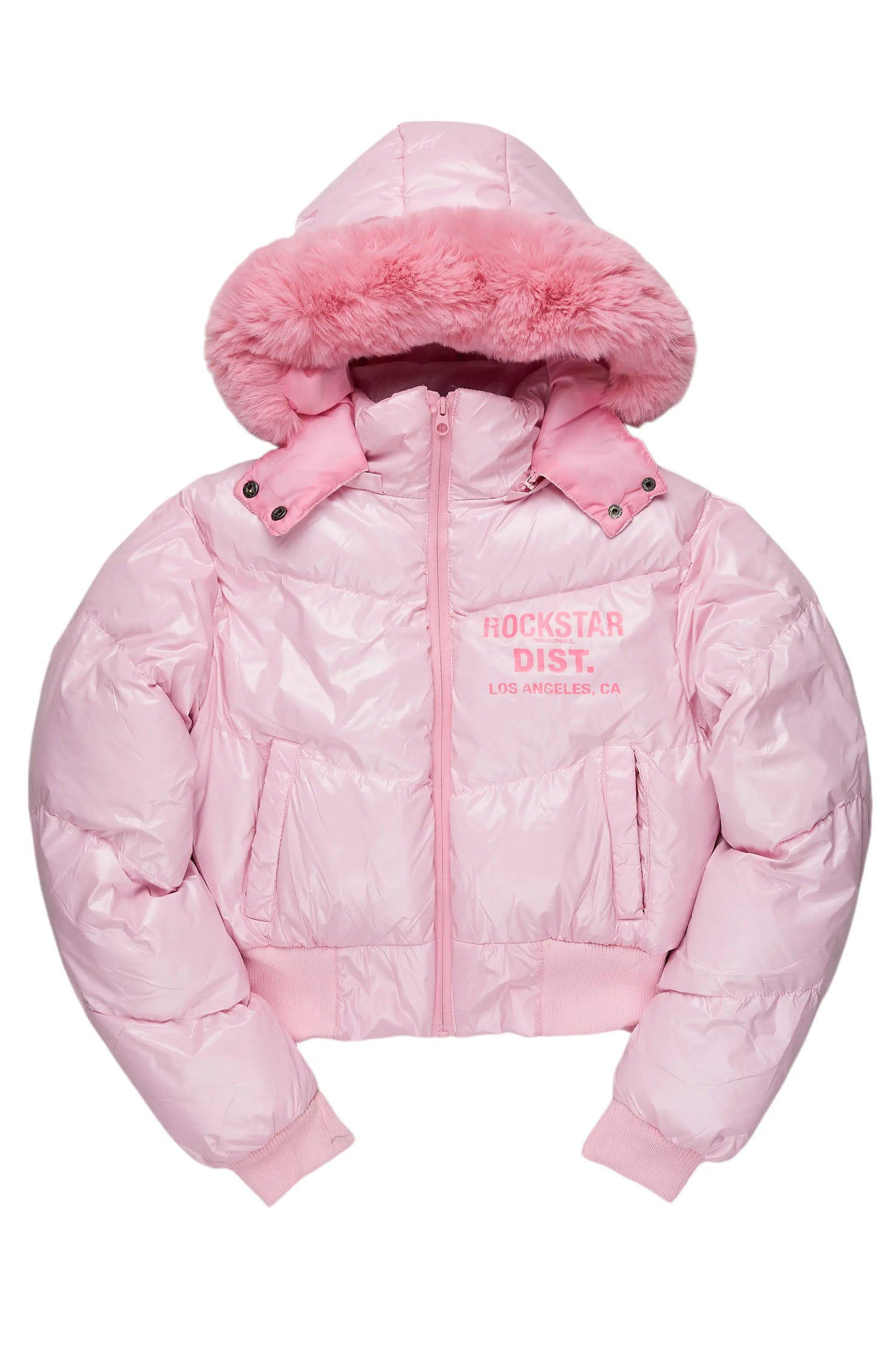 Moncia Pink Puffer Jacket