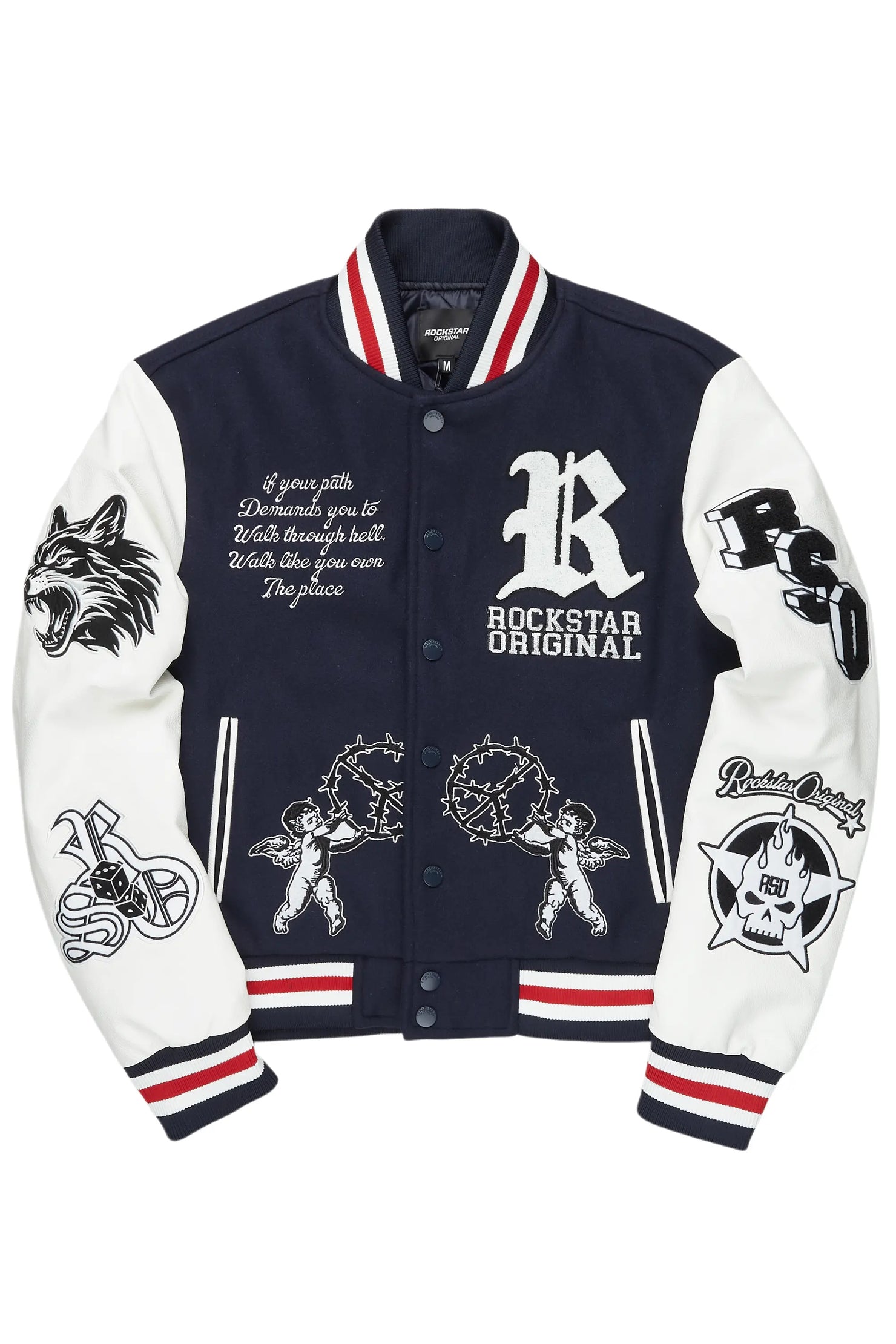 Afonso Navy Varsity Jacket