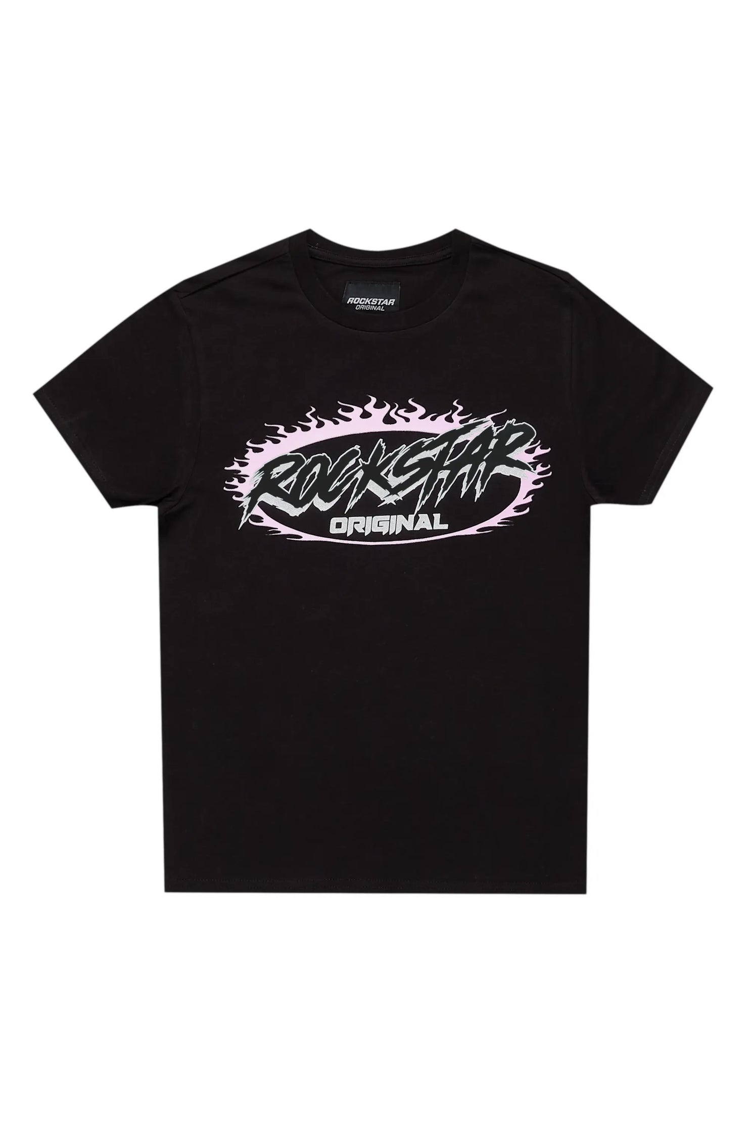 Boys Dechen Black Graphic T-Shirt