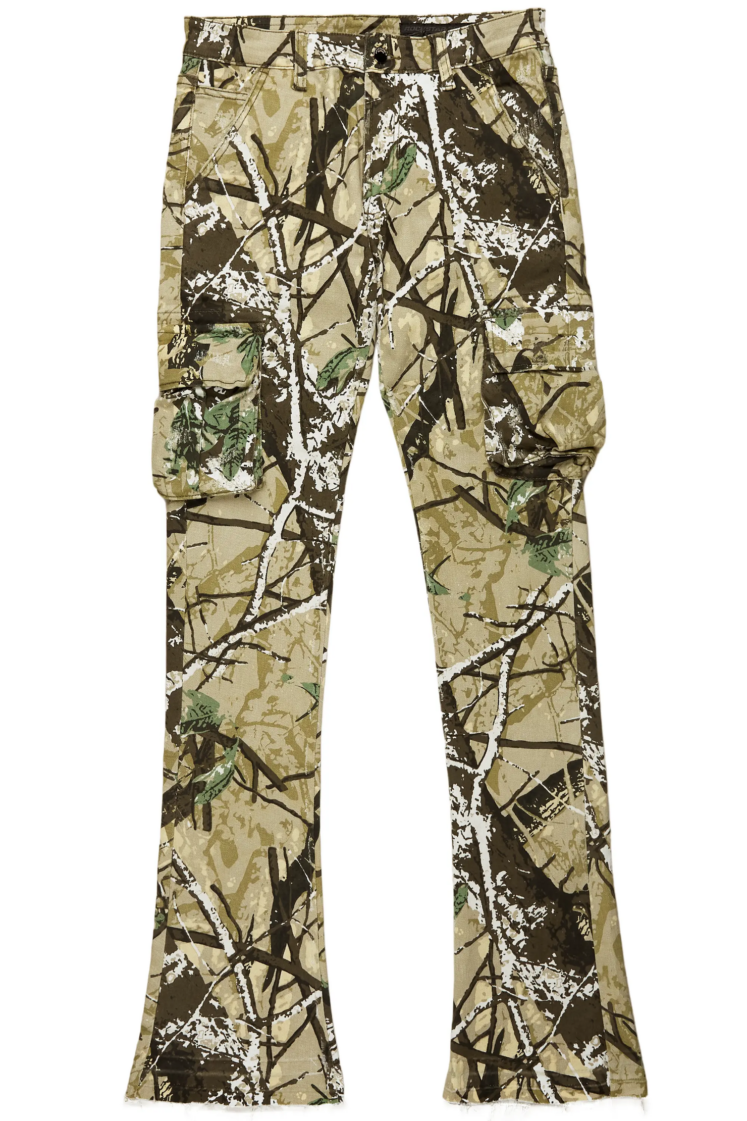 Kirrem Tree Camo Stacked Flare Jean