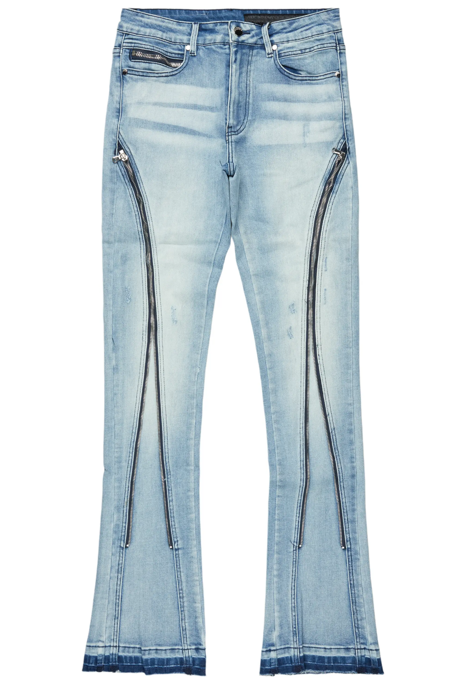 Rani Blue Stacked Flare Jean