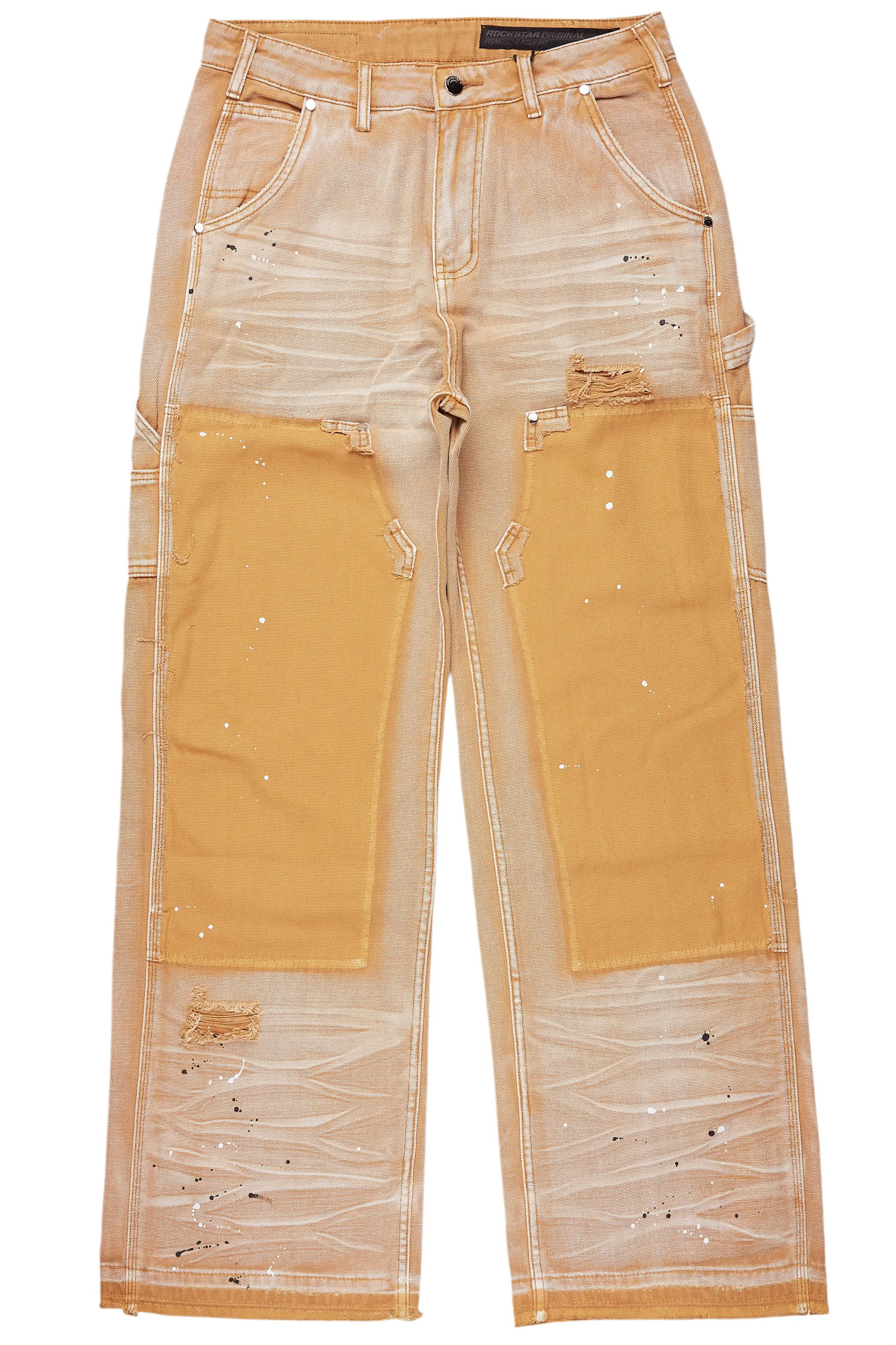 Naveen Beige Baggy Fit Jean