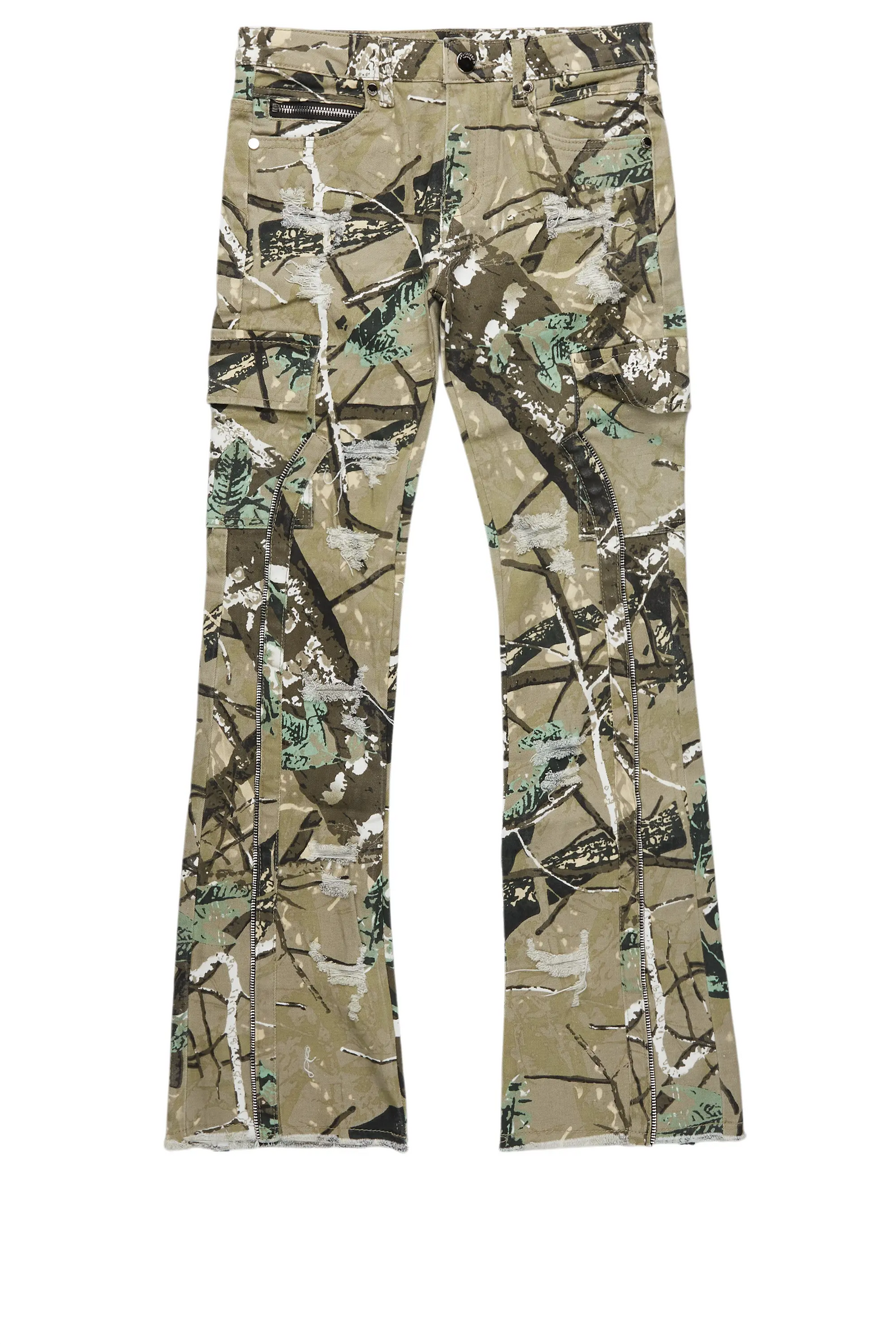 Boys Hutch Tree Camo Stacked Flare Jean