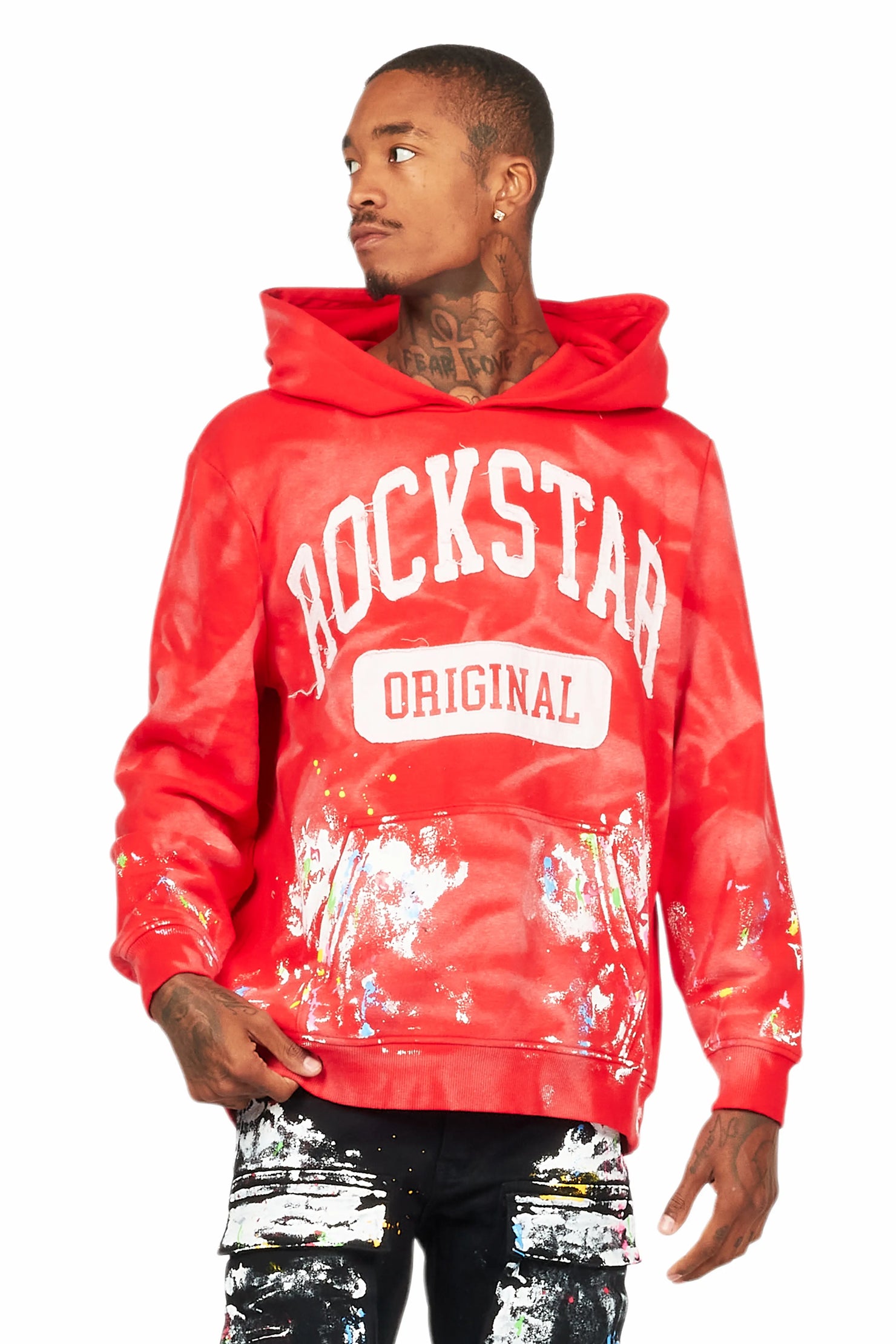 Balta Red Graphic Painter Hoodie