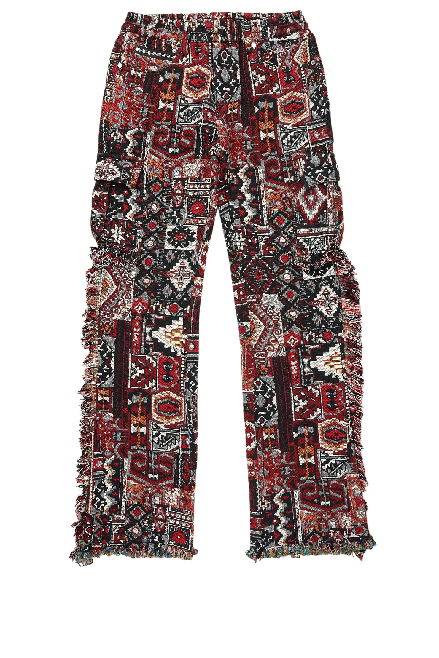 Girls Anaya Black/Multi Slim Flare Pants