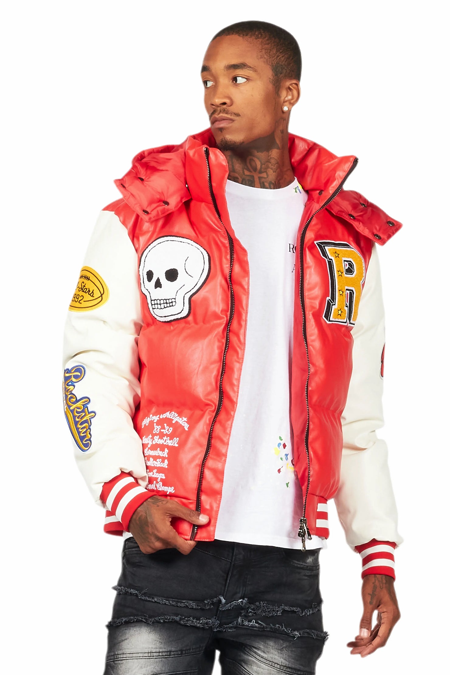 Eisen Red Puffer Jacket