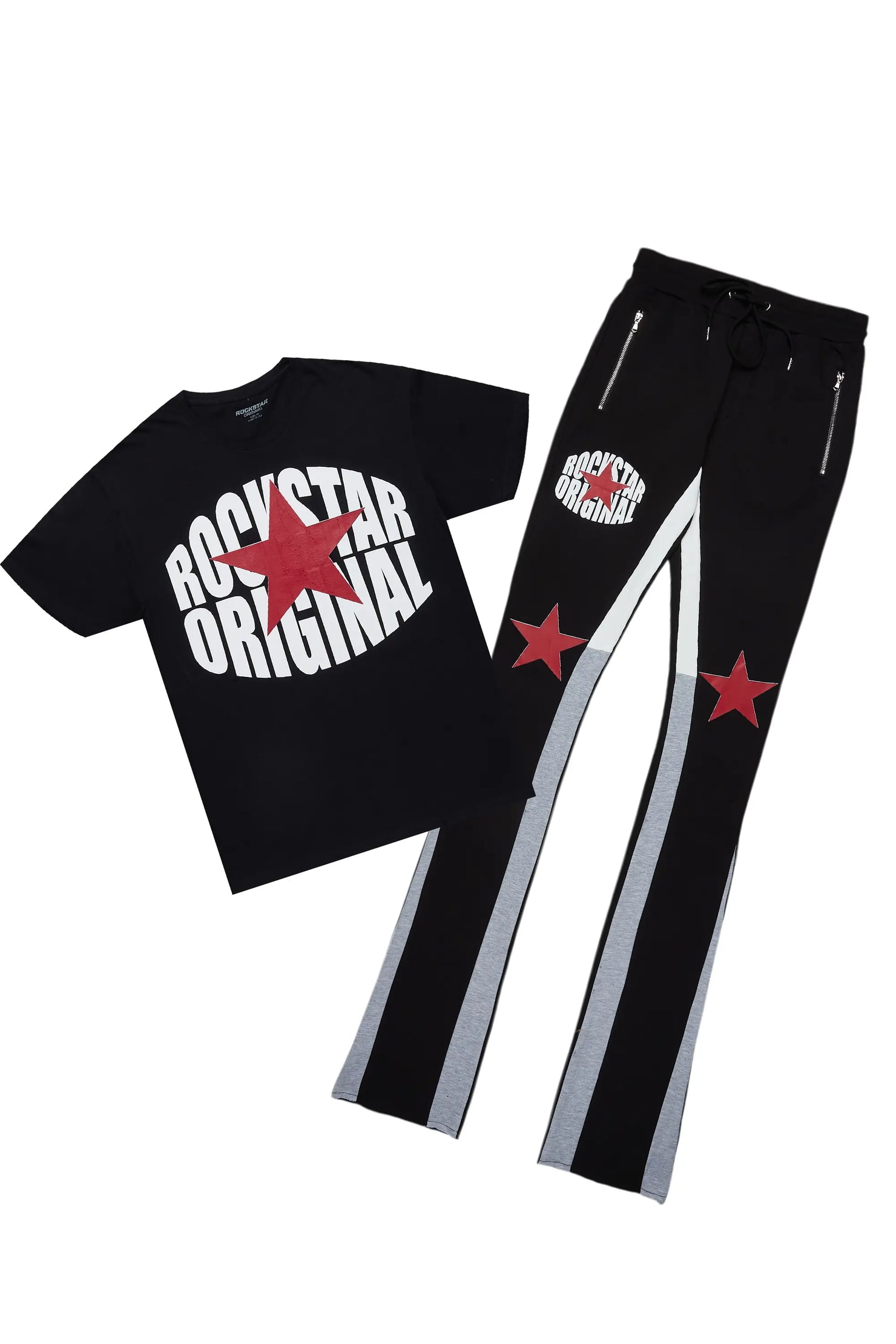 Sarge Black T-Shirt/Super Stacked Flare Track Set