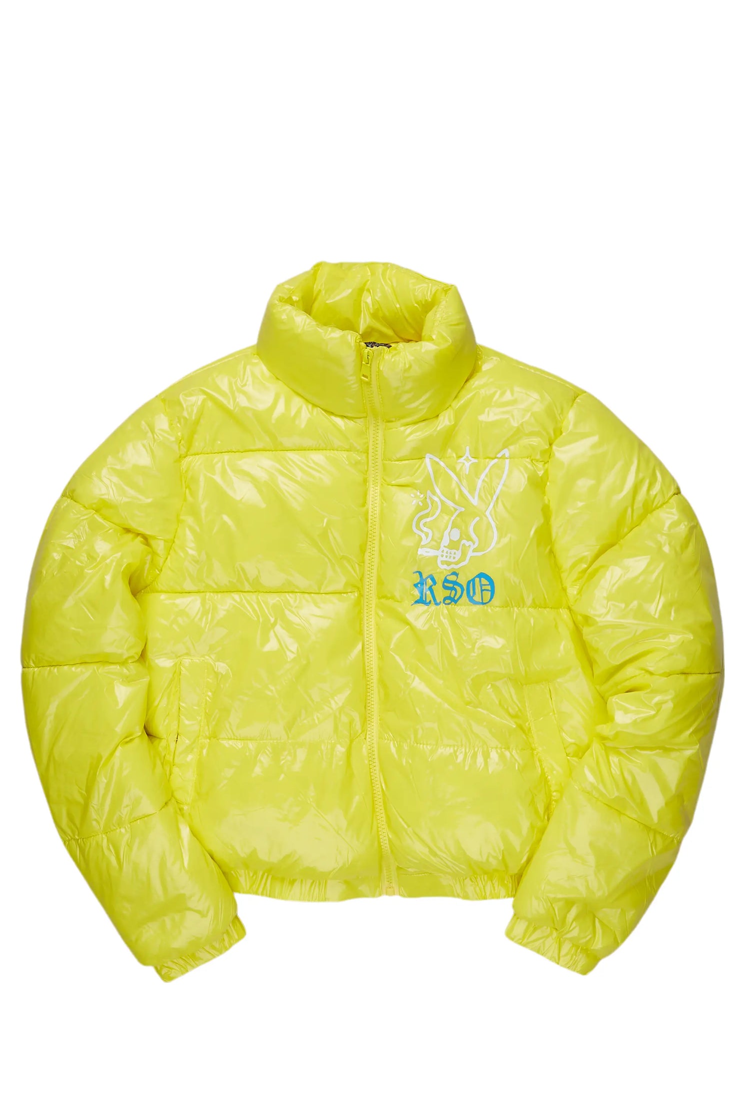 Bremissia Yellow Puffer Jacket