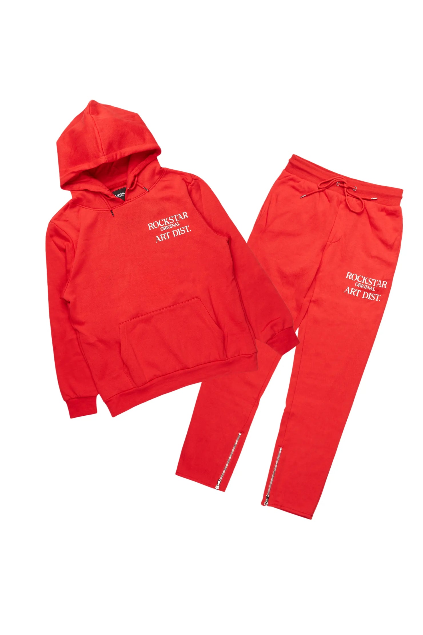 Briggs Red Hoodie/Slim Fit Track Set