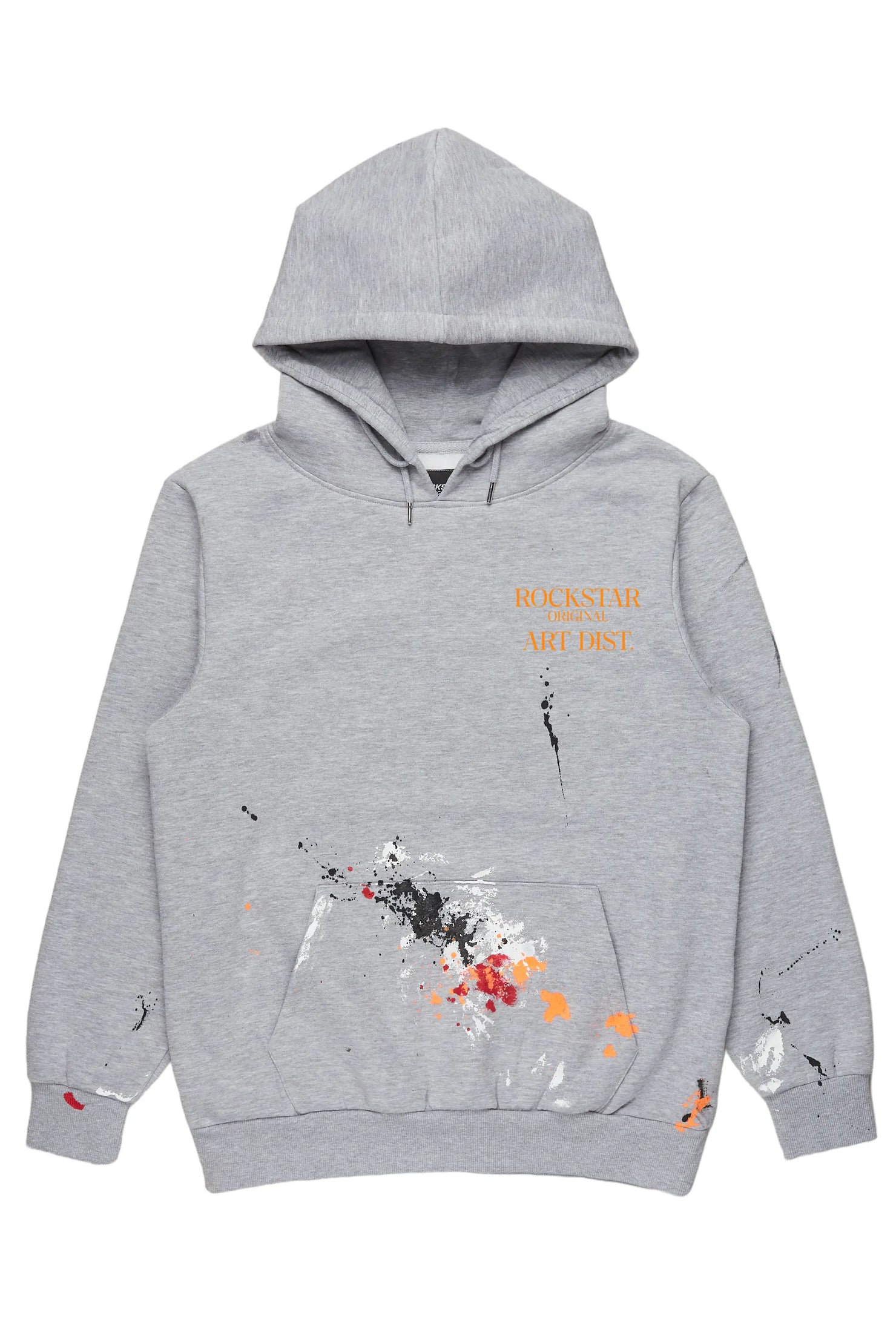 Darin Heather Grey Graphic Hoodie