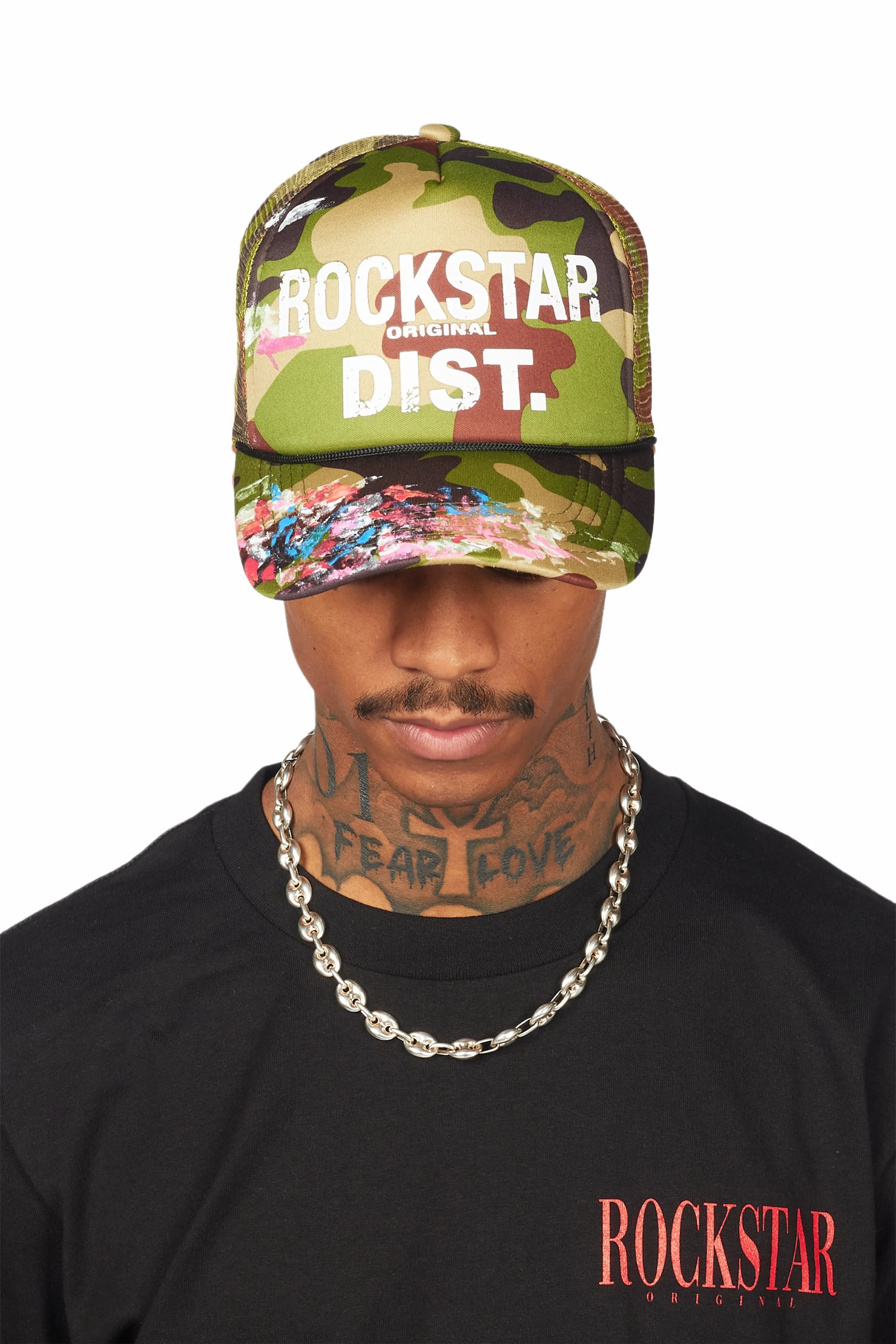 Yamal Green Camo Graphic Trucker Hat