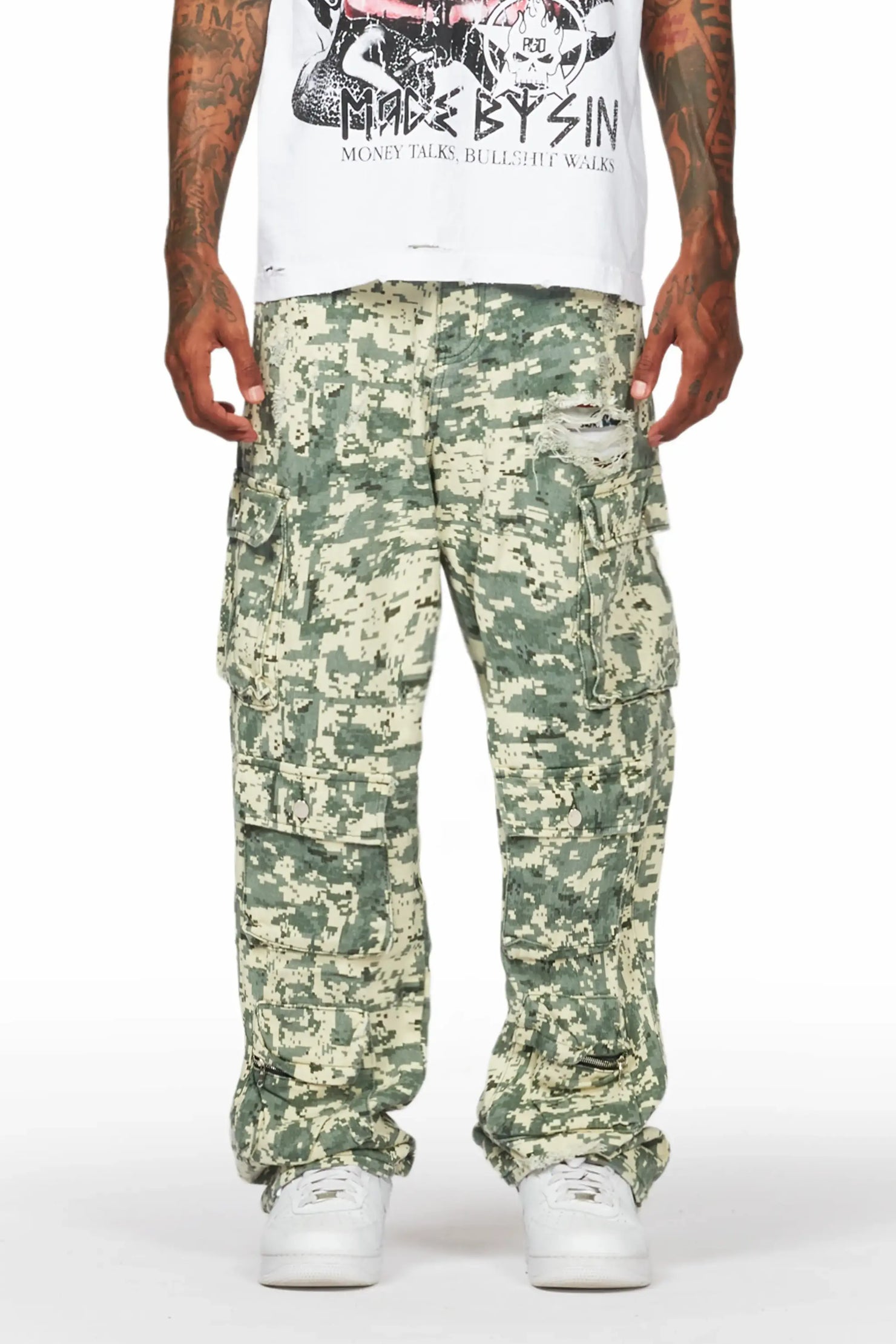 Kostini Camo Baggy Fit Jean