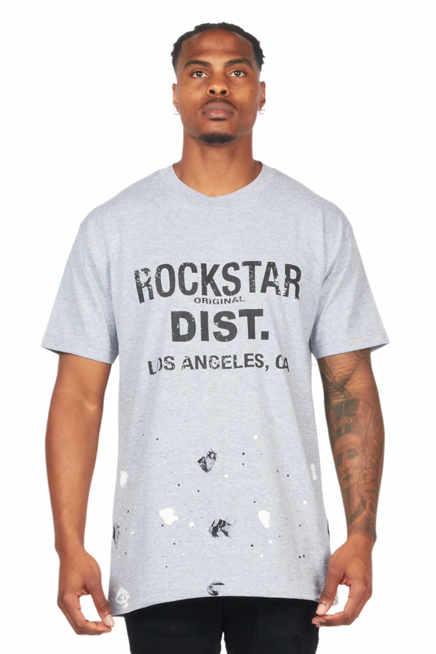 Scottie Heather Grey Graphic T-Shirt