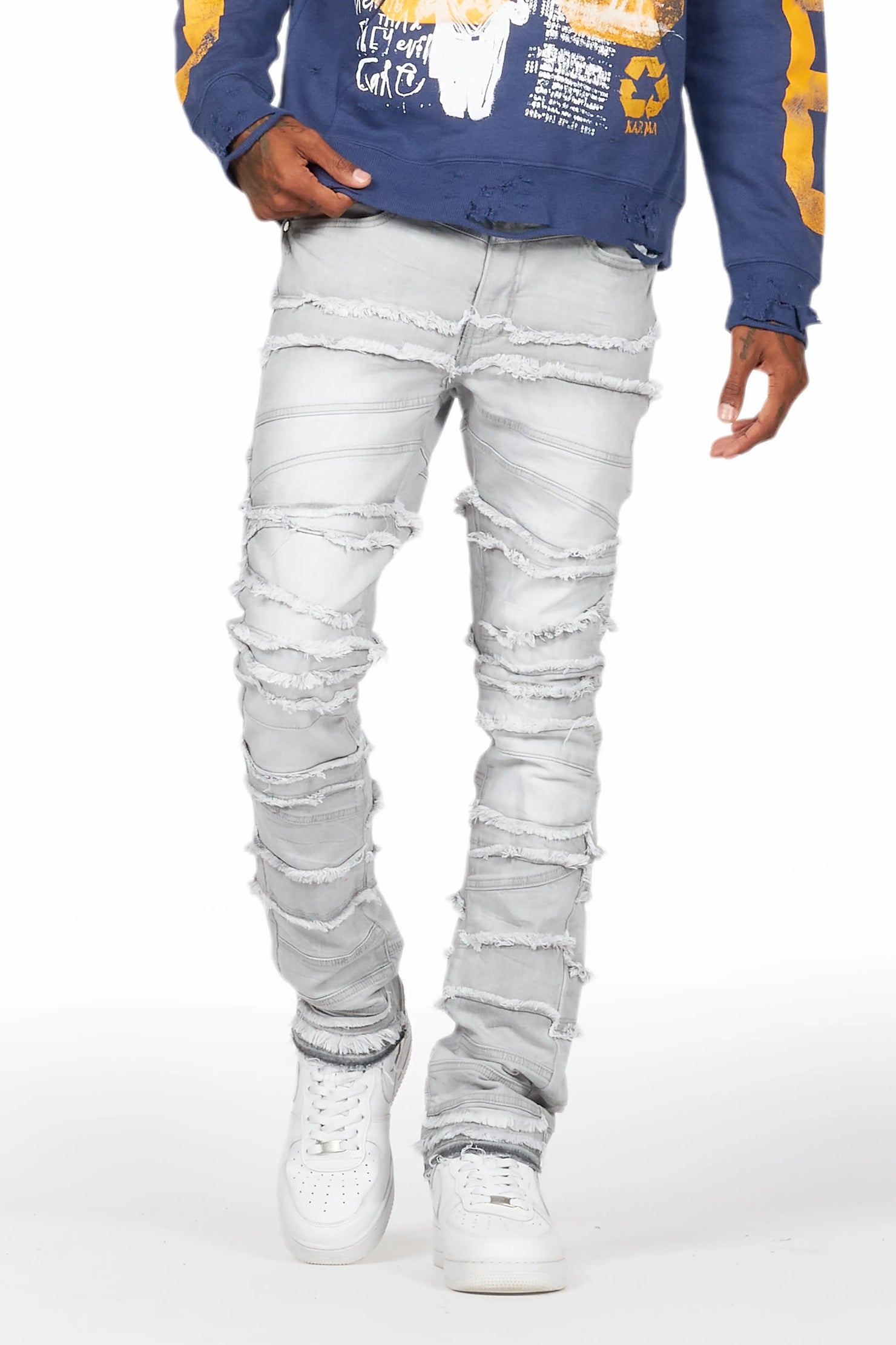 Franko Light Grey Slim Fit Jean