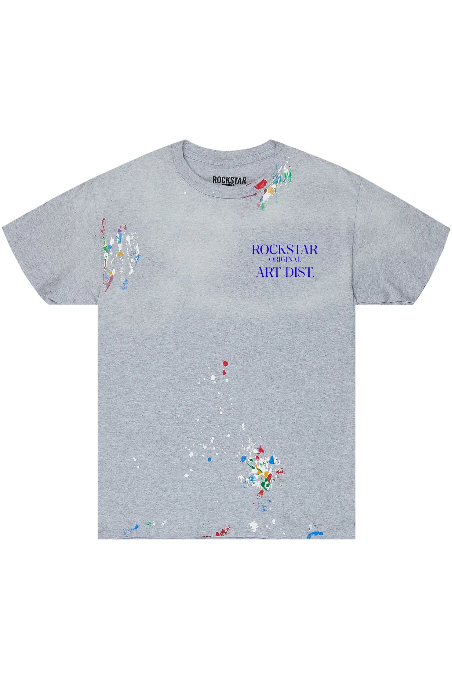 Palmer Grey/Blue Graphic T-Shirt