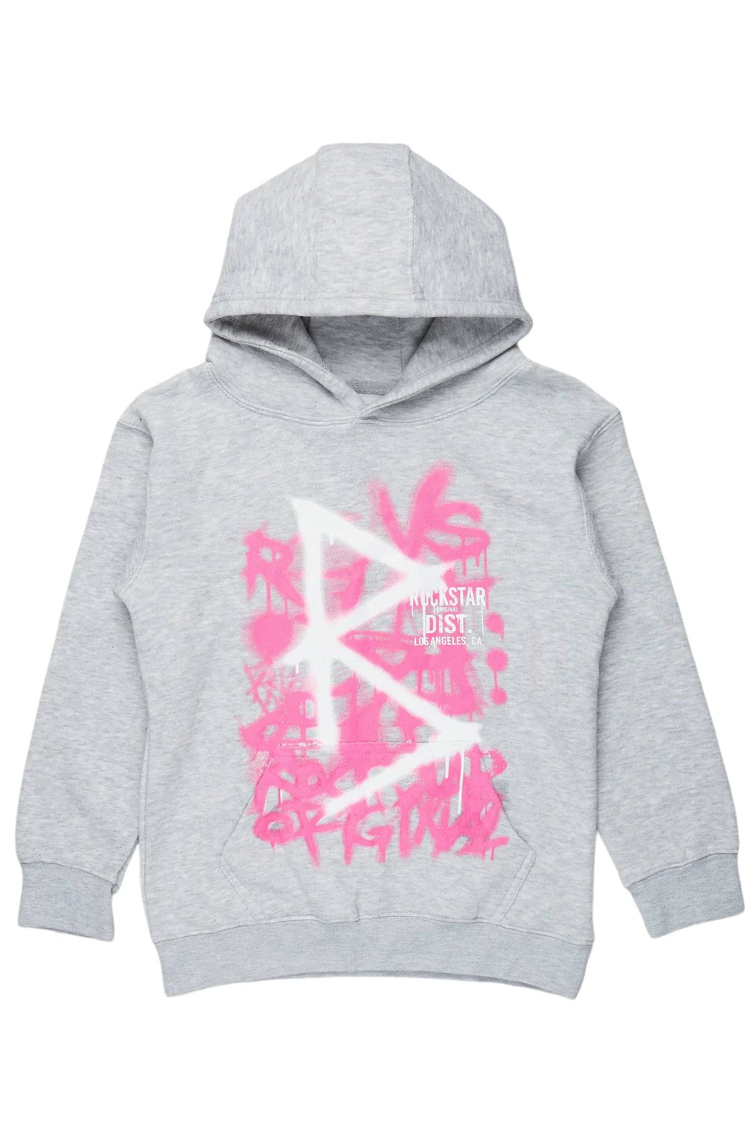 Girls Nahomy Grey Graphic Hoodie