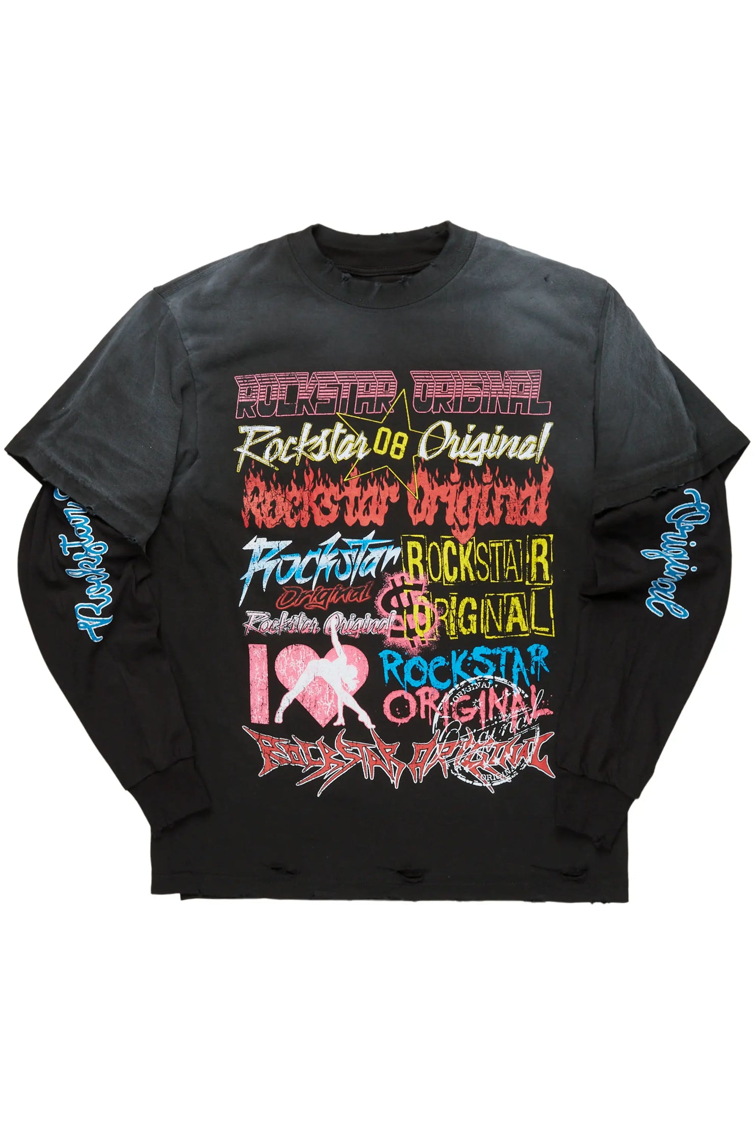 Floridabolous Black Long Sleeve Graphic T-Shirt