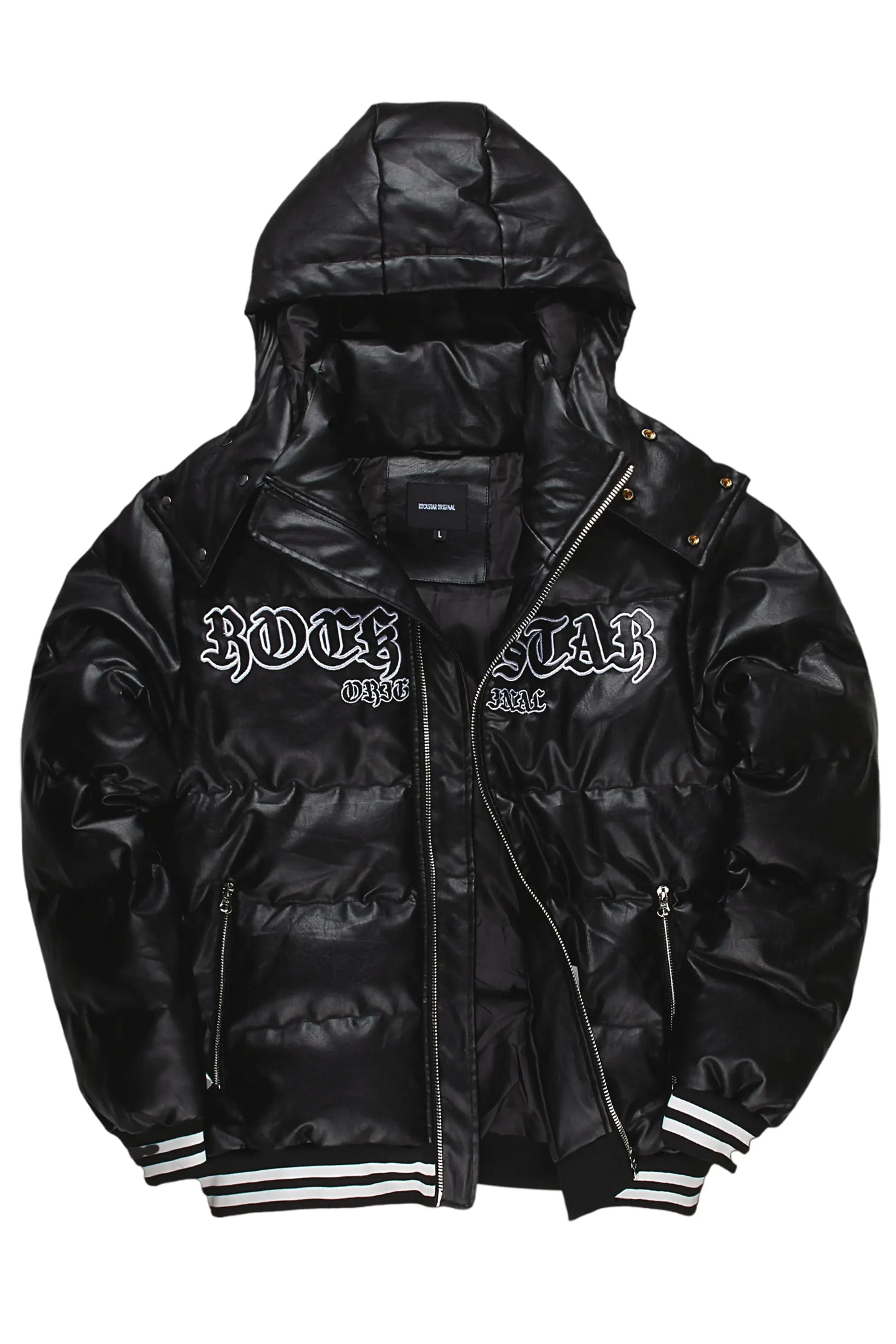 Achim Black Graphic Puffer Jacket