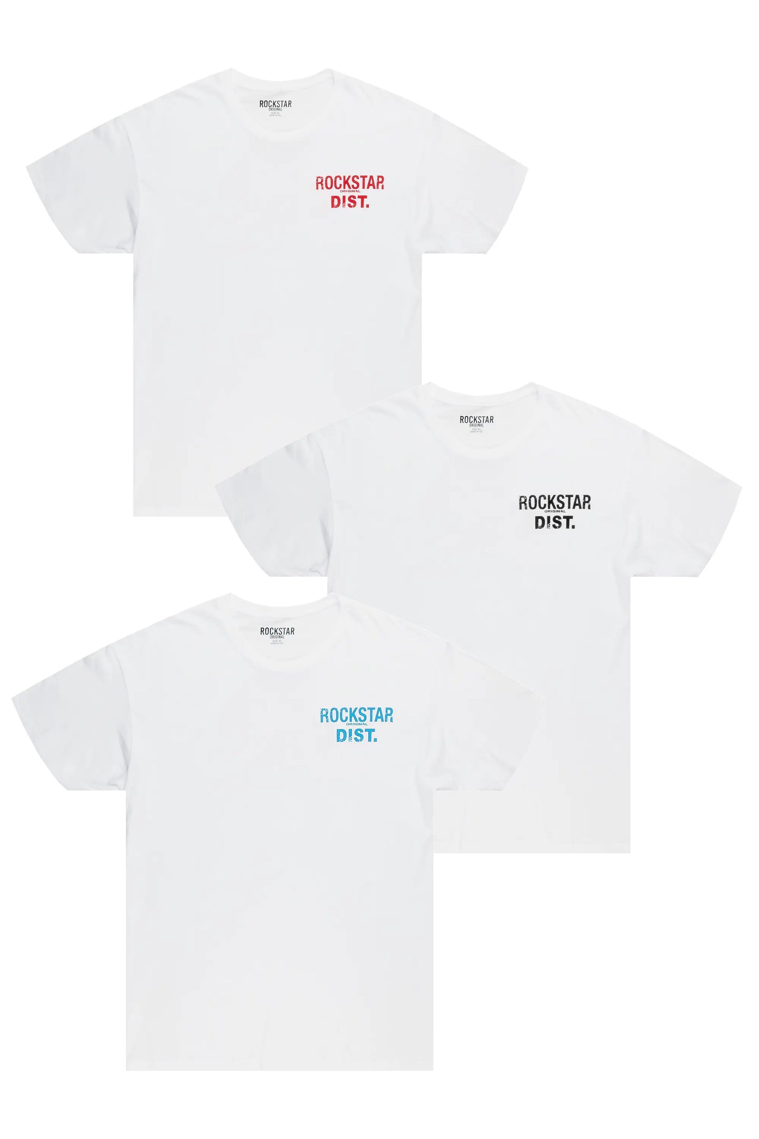 Lake White Printed T-Shirt 3 Pack