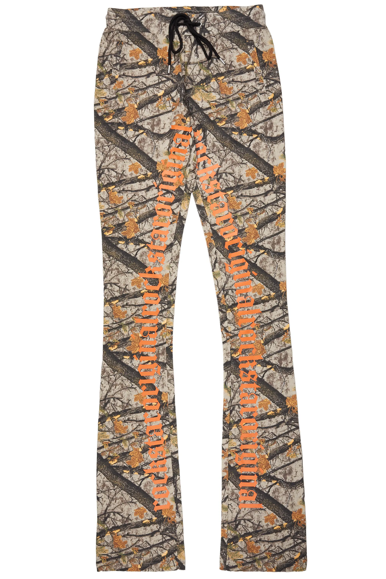 Callie Tree Camo Super Stacked Flare Pants