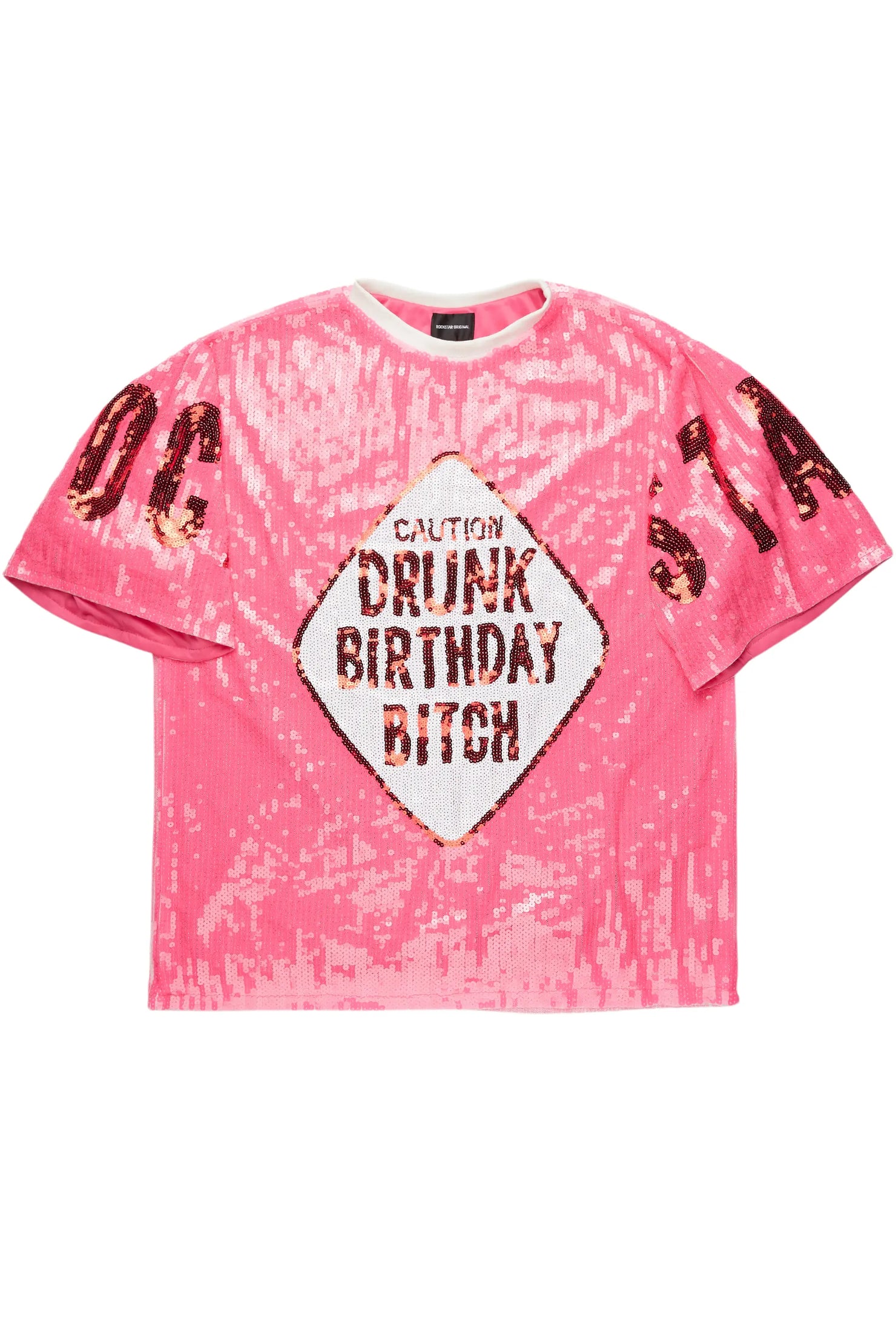 Birthday Bitch Pink Sequin Mini Dress