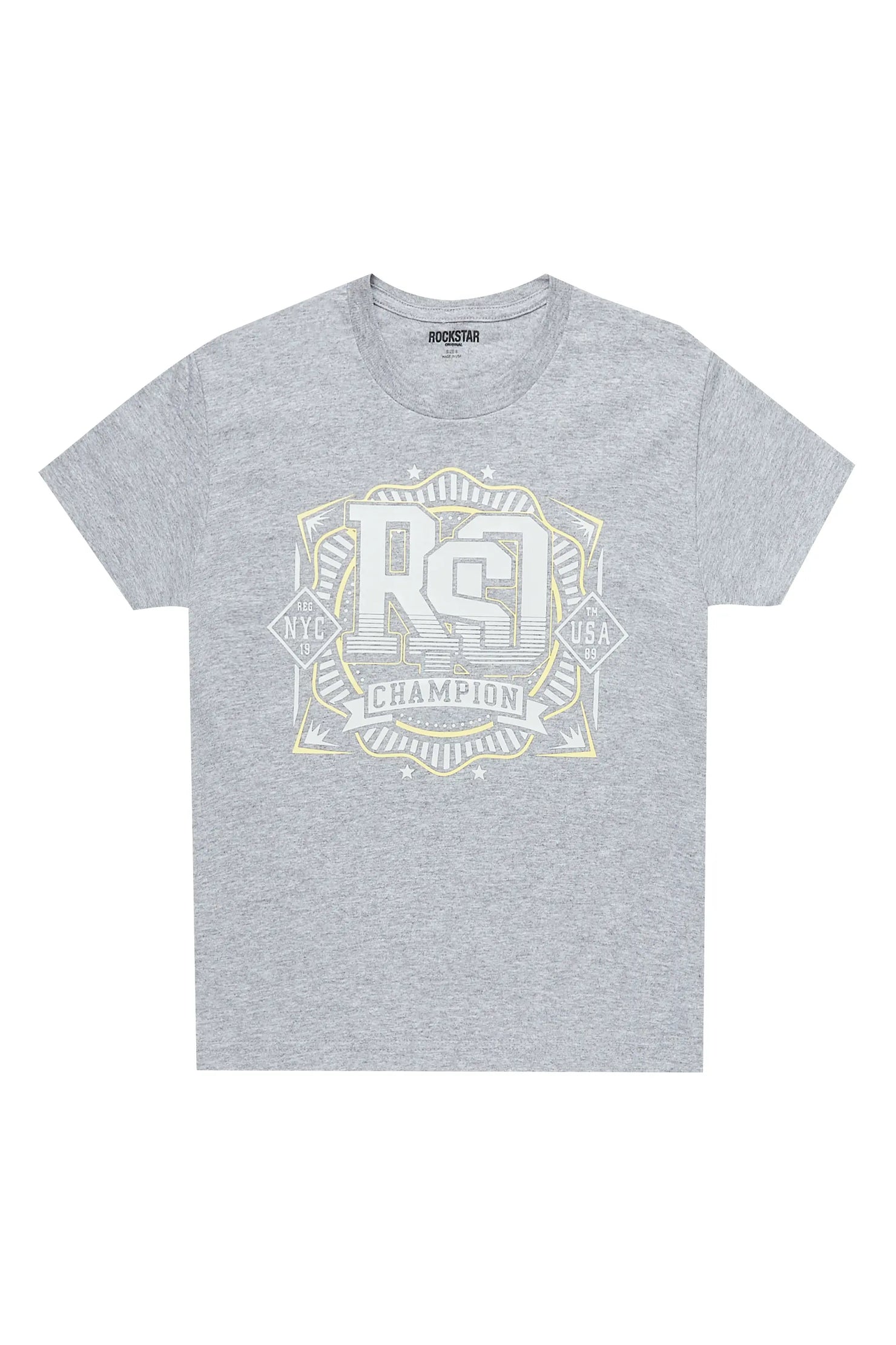 Boys Fierris Grey Graphic T-Shirt