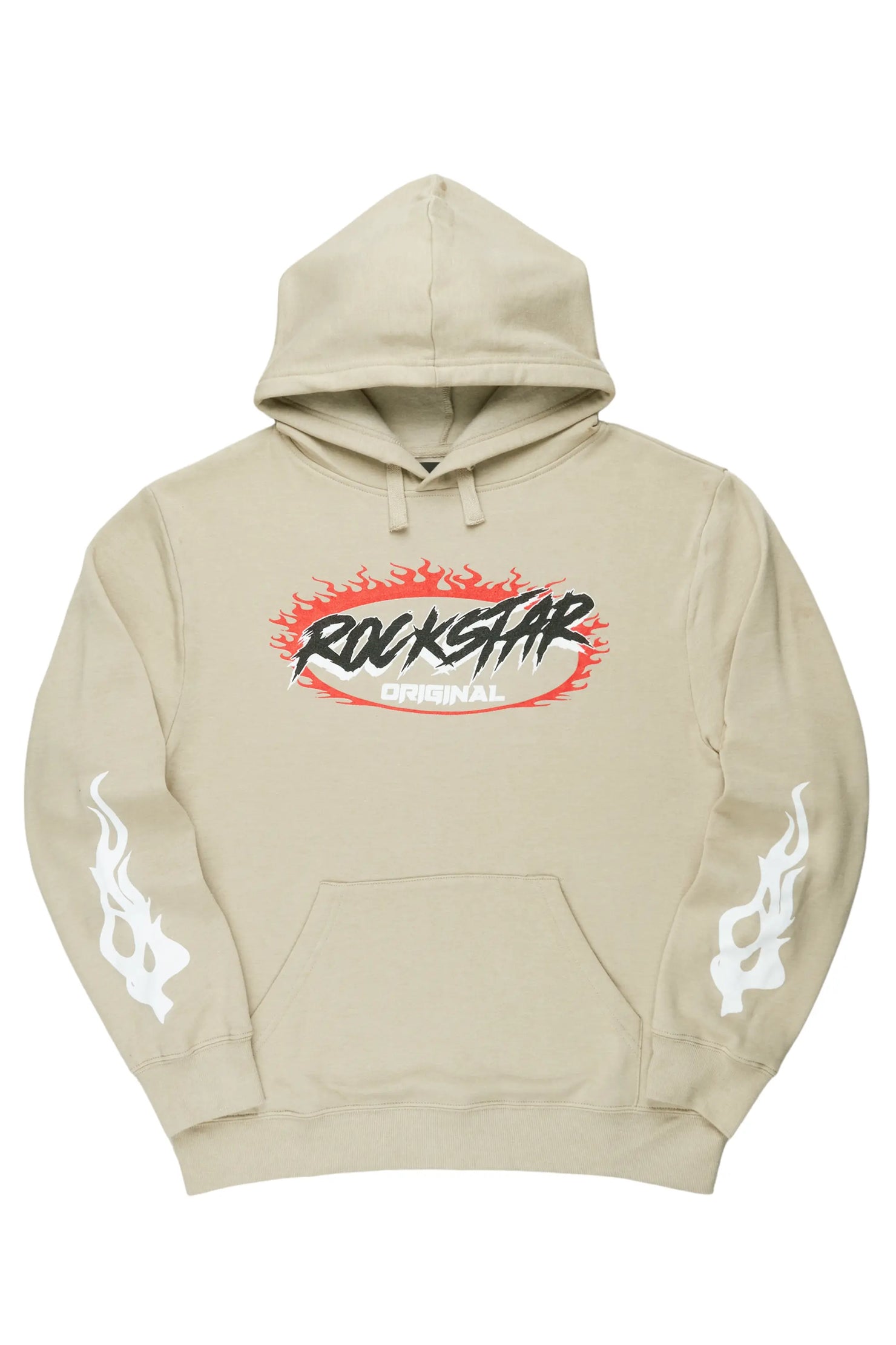 Draven Beige Graphic Hoodie