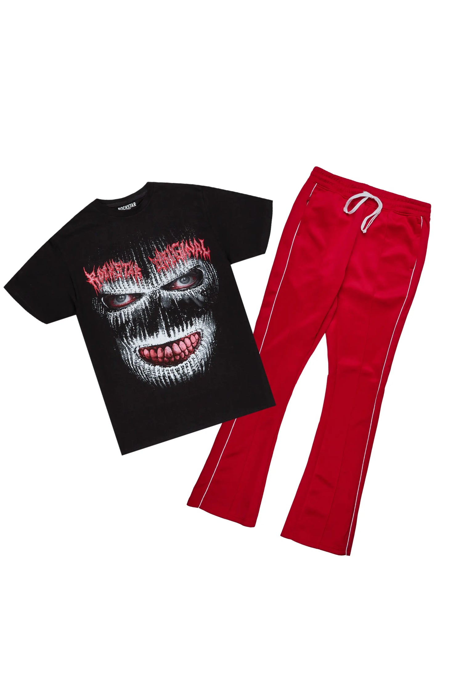 Monstre Black/Red T-Shirt/Stacked Track Set