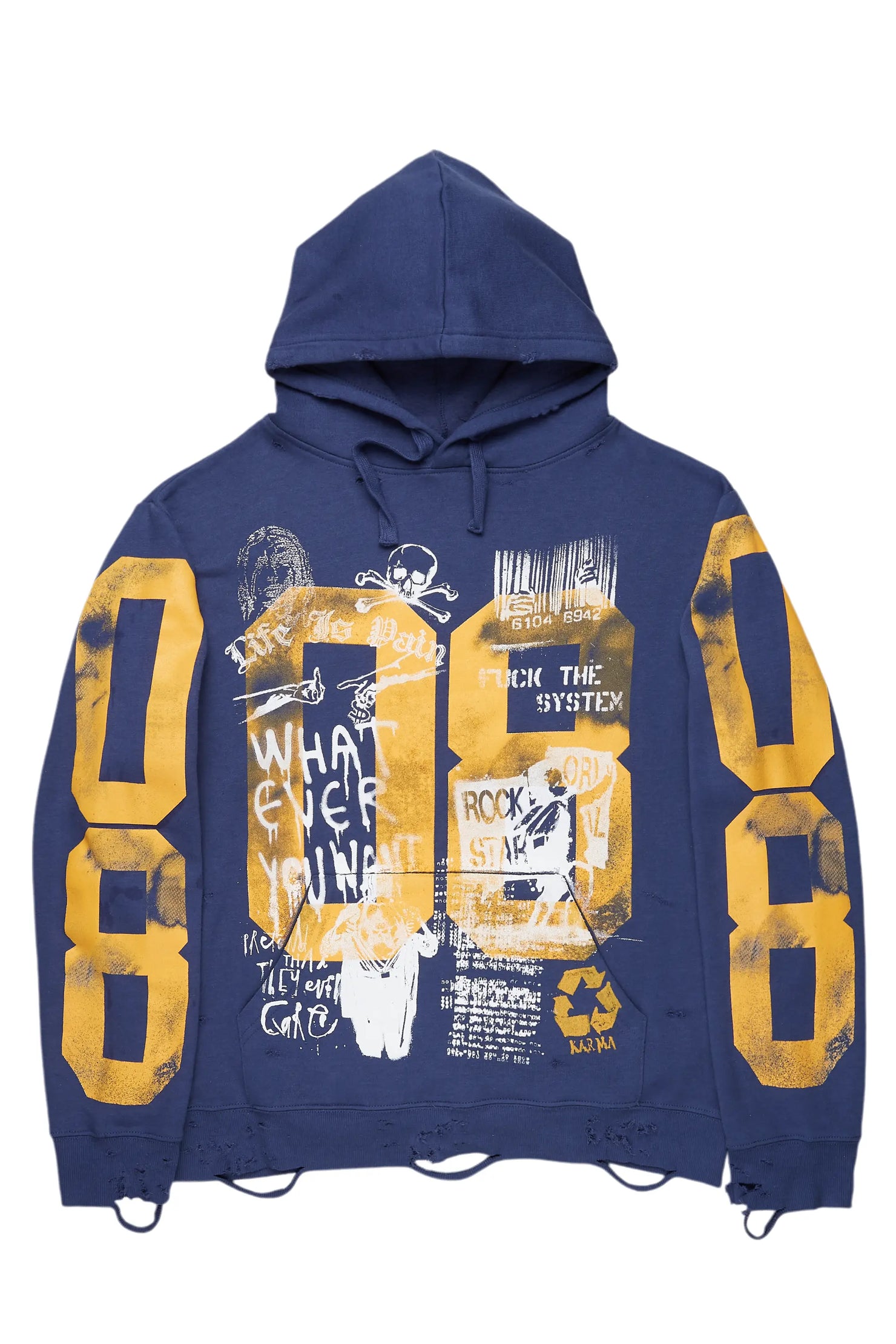 Grill Navy Graphic Hoodie