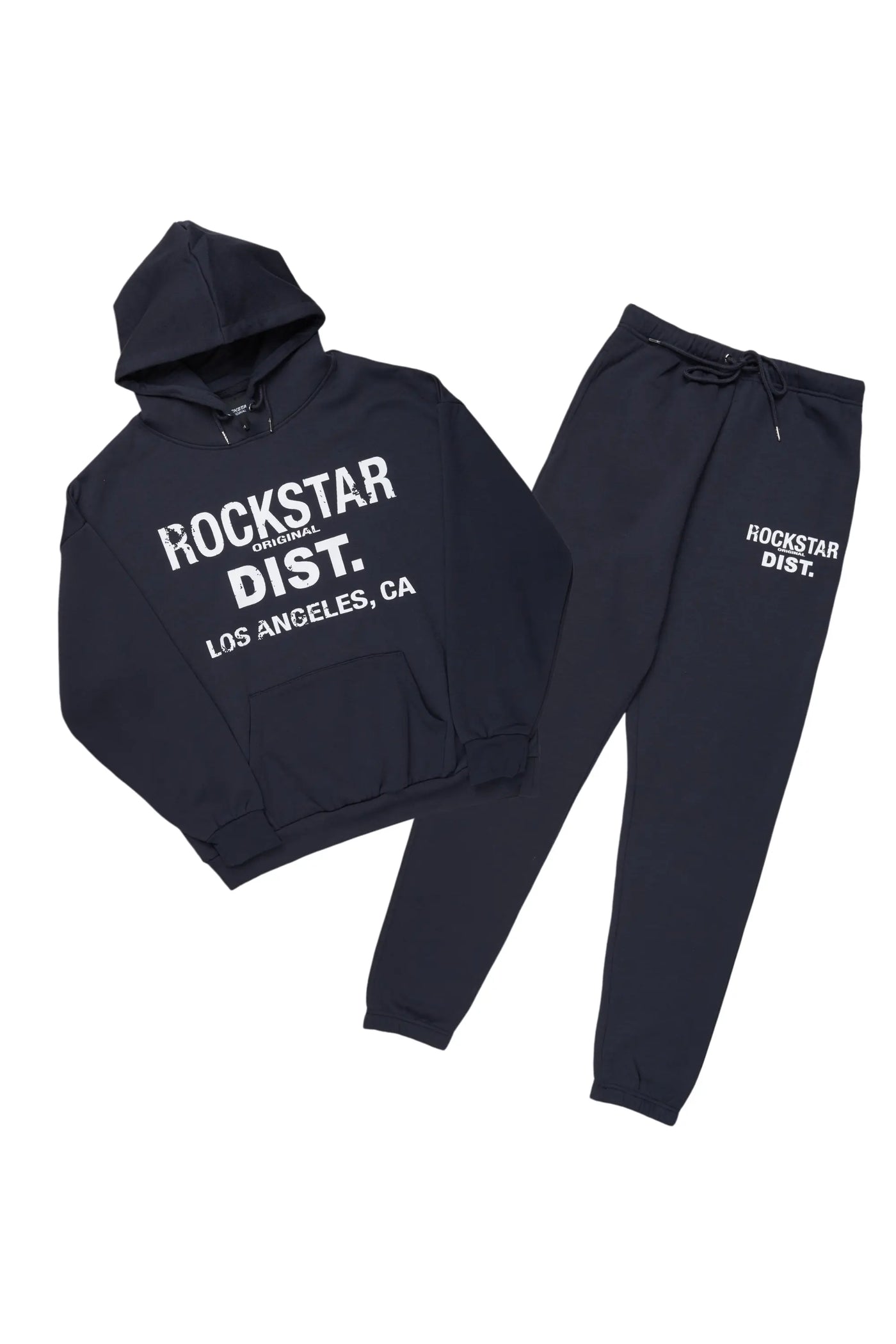 Rockstar Original Mens Logo Print Long store Sleeve Tie-Dye Sweatpant Tracksuit