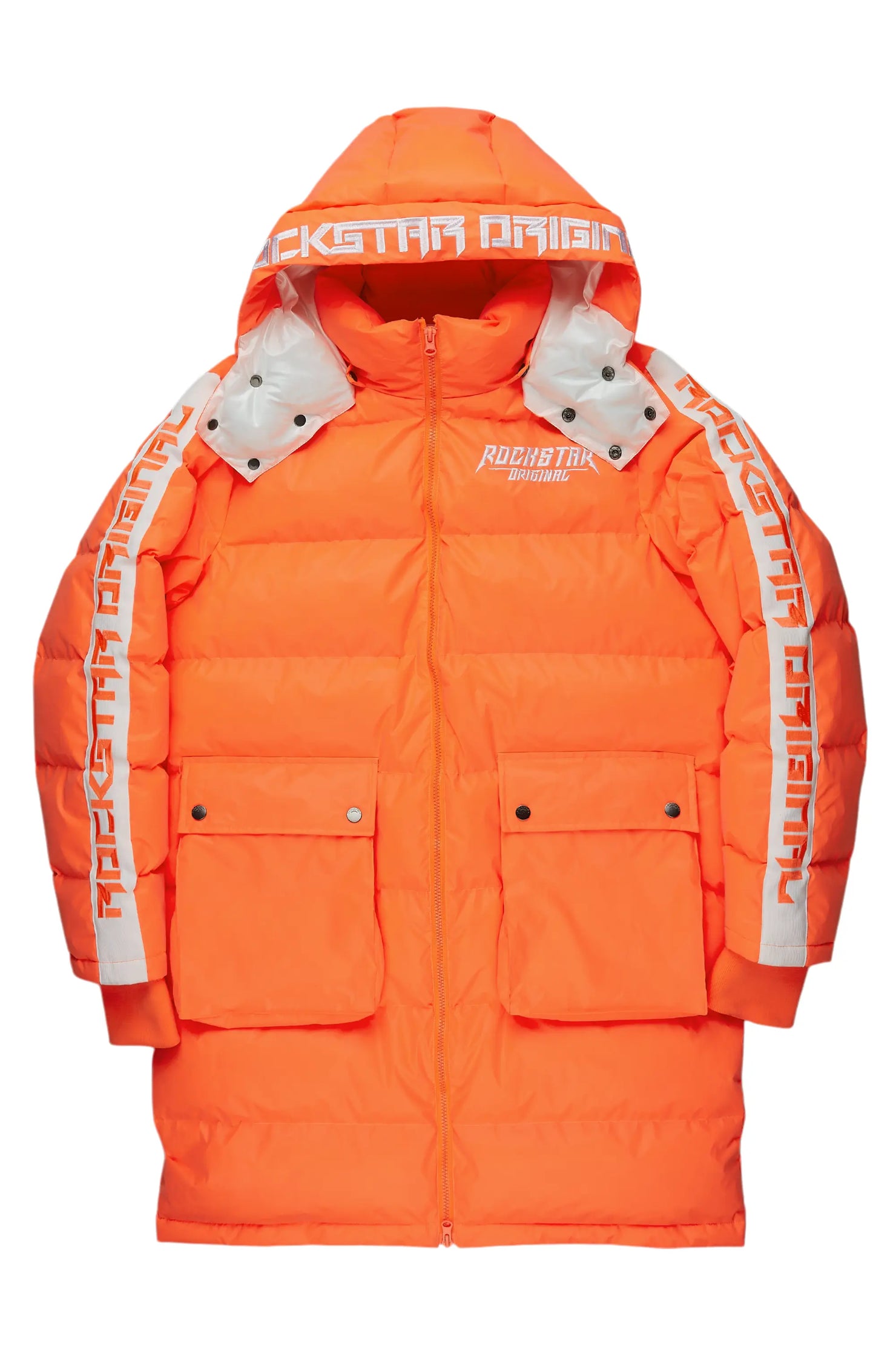 Nikita 2.0 Reflective Orange Puffer Jacket