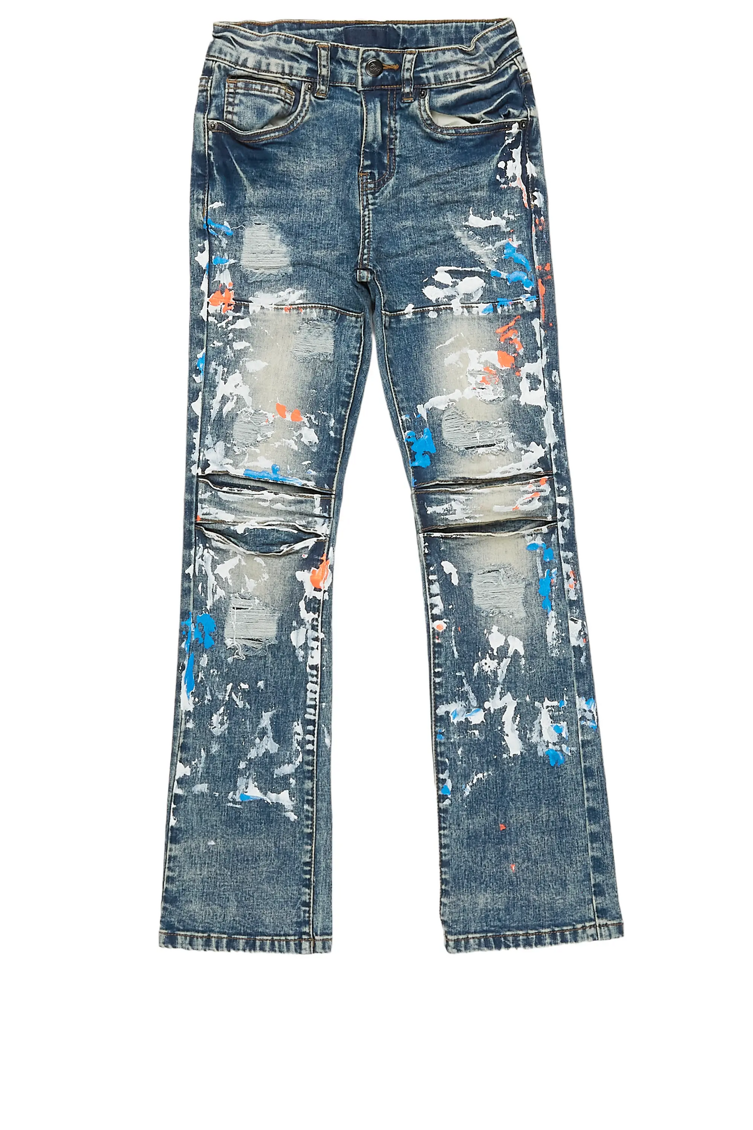 Boys Flavio Vinatge Painter Stacked Flare Jean