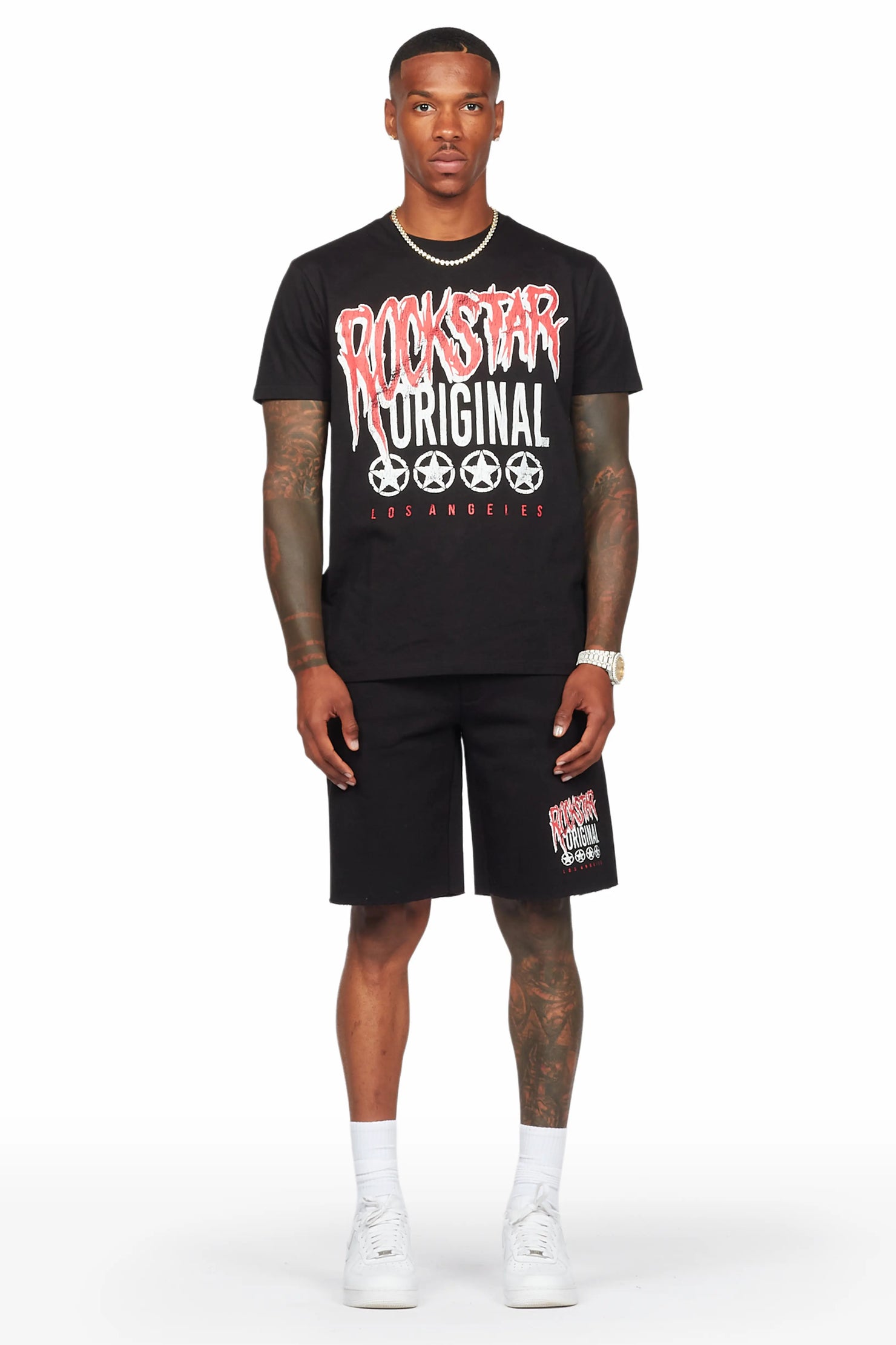 Wizzurd Black T-Shirt/Short Set