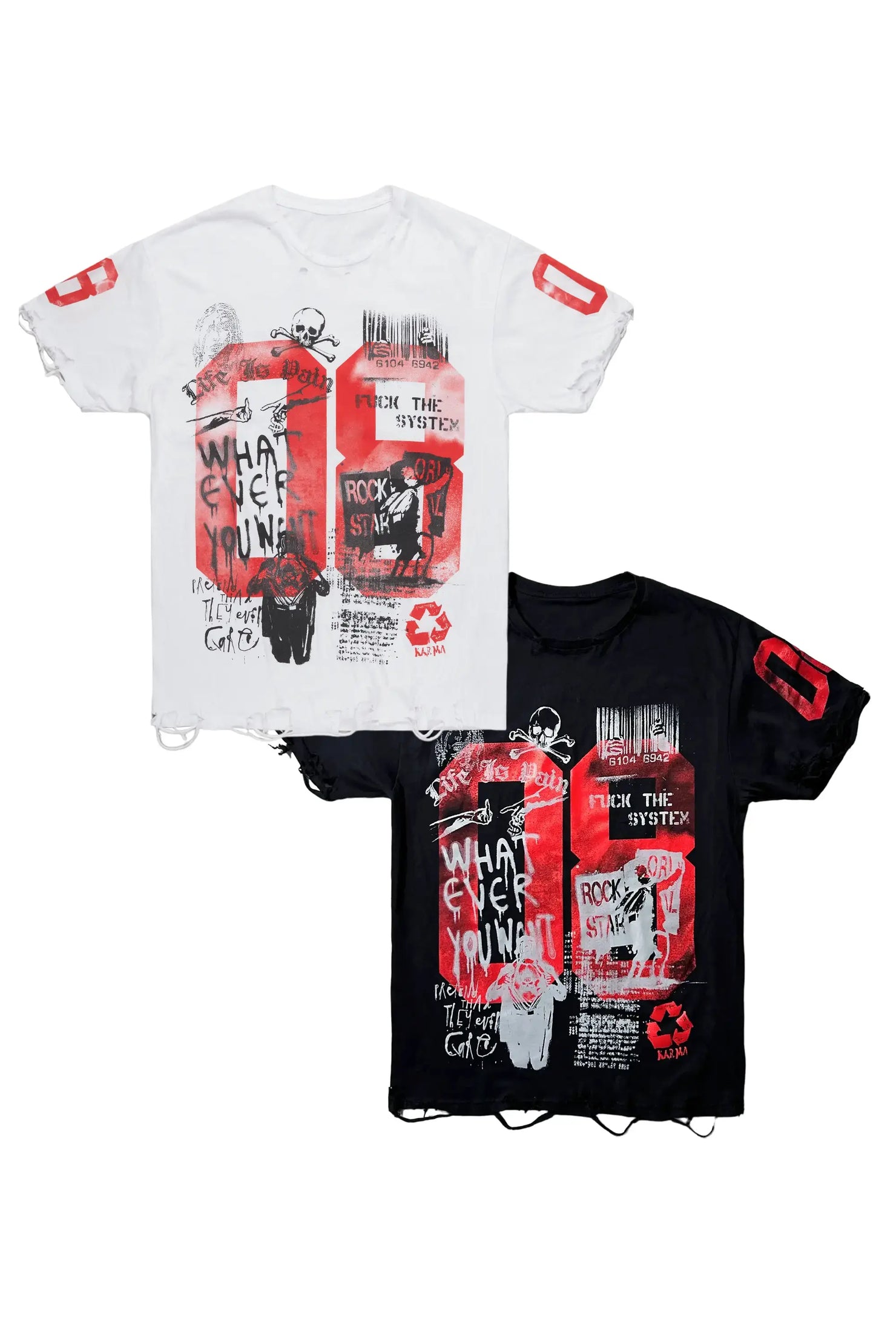 Mixed 2 Pack Graphic T-Shirts