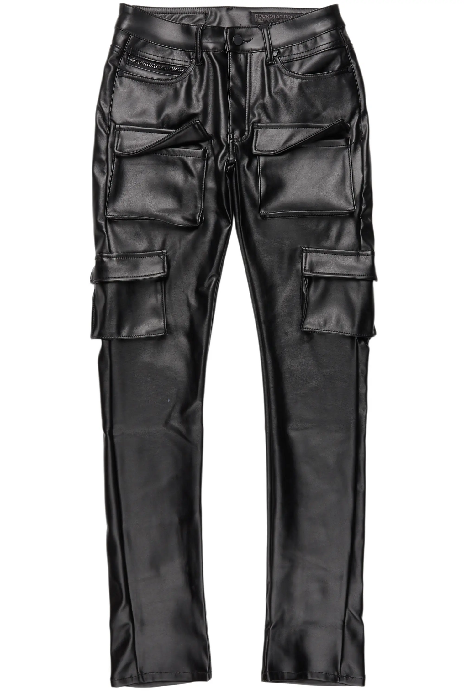 Kap Black Skinny Faux Leather Fit Jean