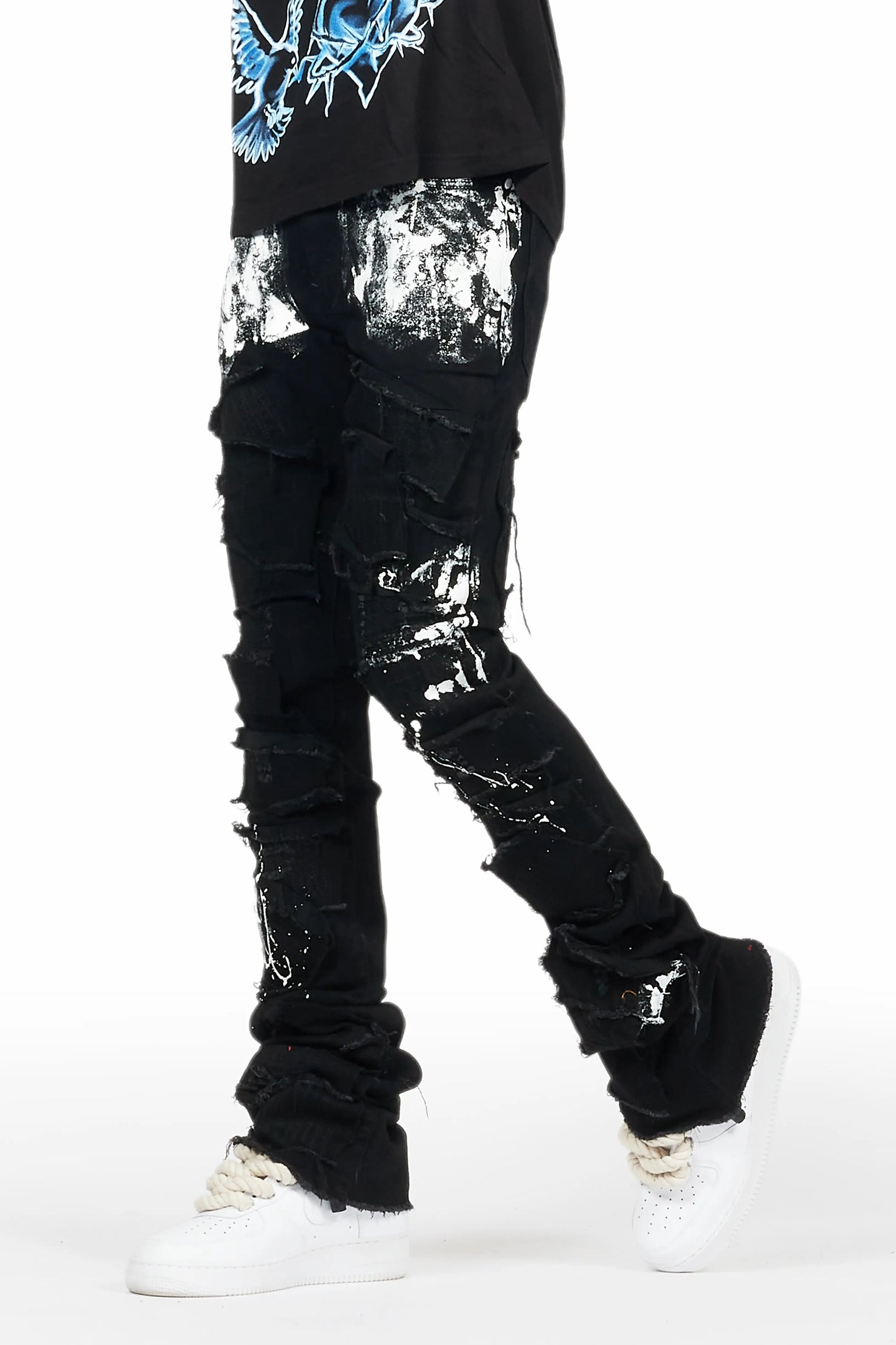 Dave Black Painter Super Stacked Flare Jean