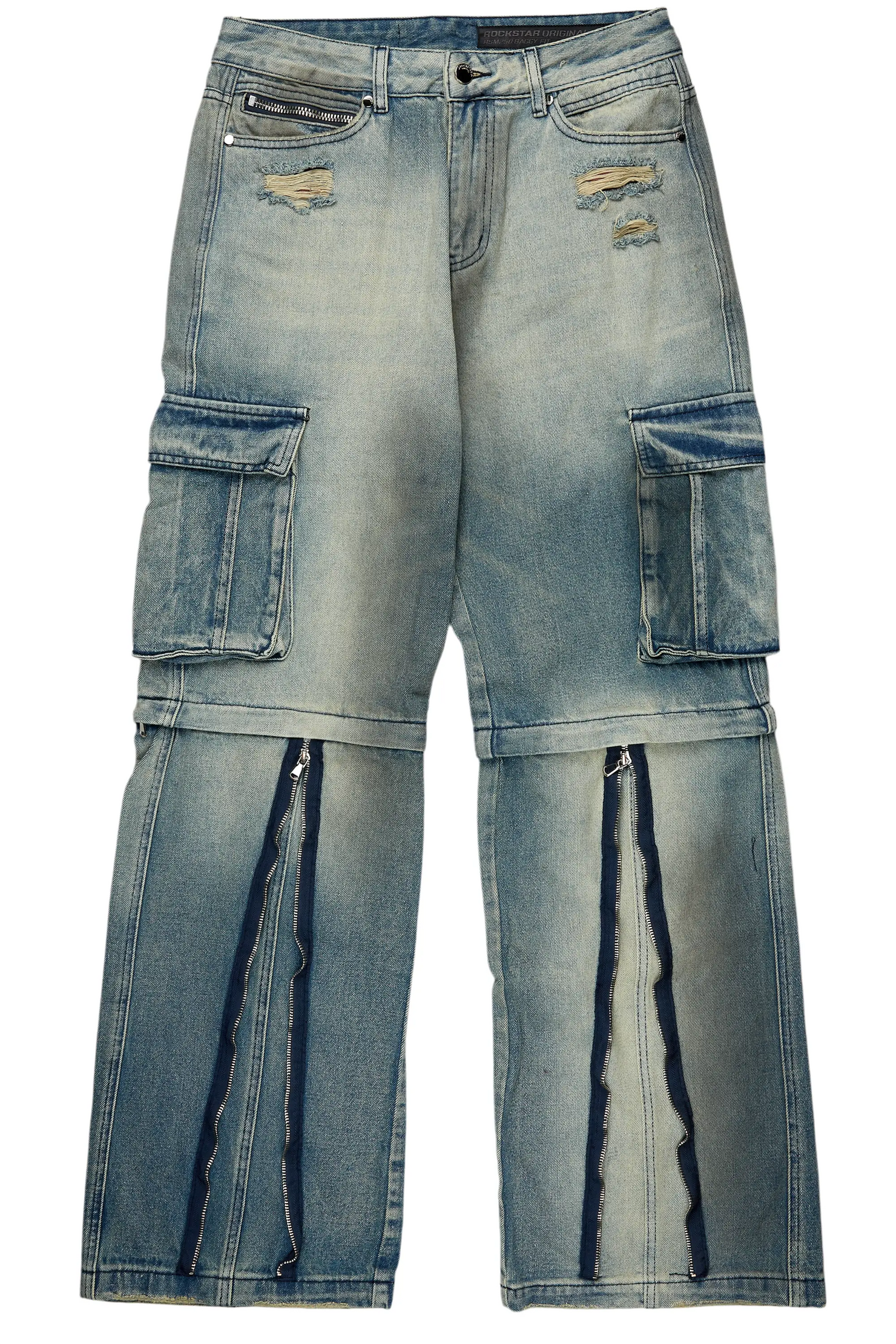 Rupert Vintage Blue Baggy Fit Jean